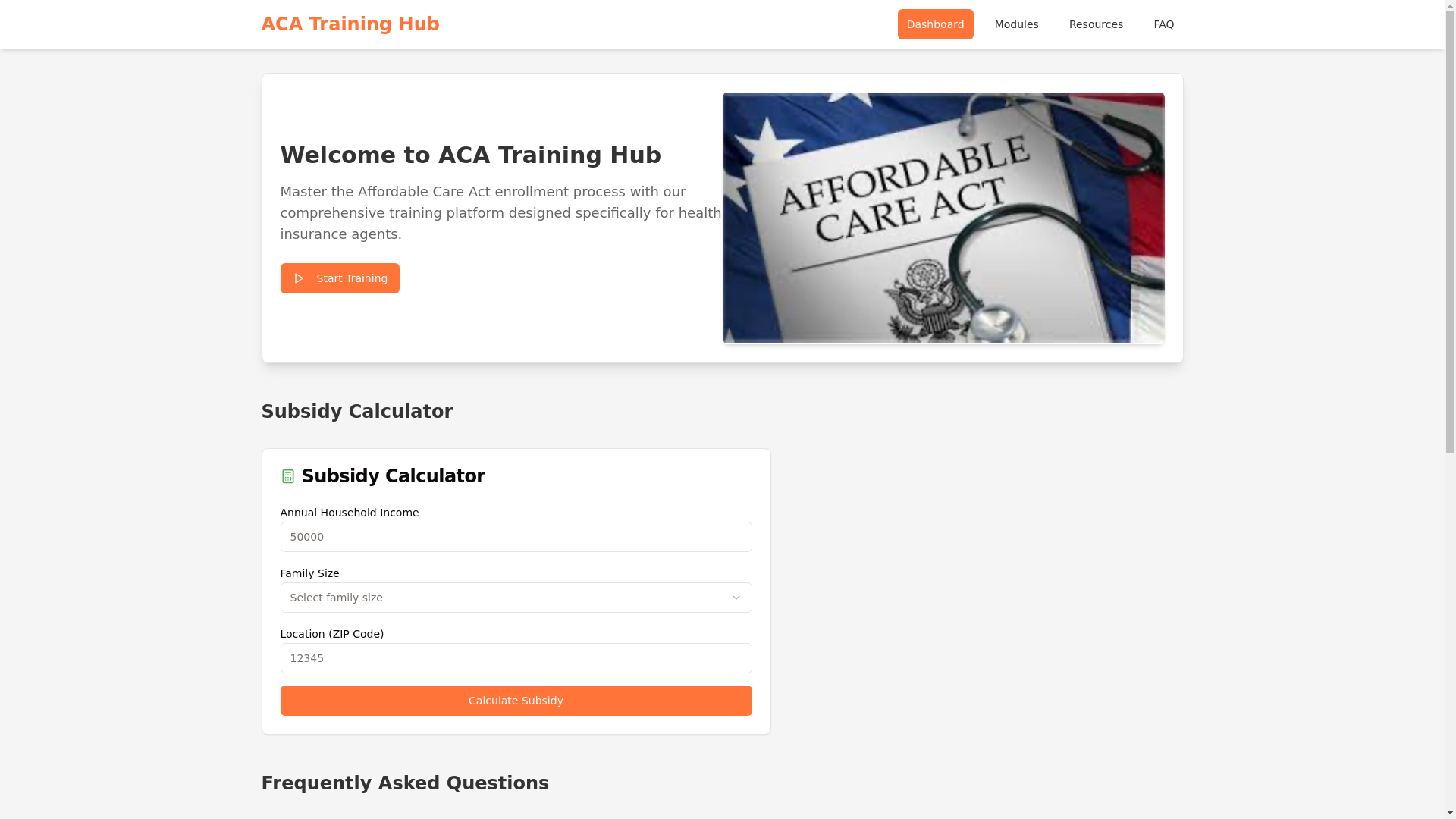 website screenshot of https://acatutor.net/