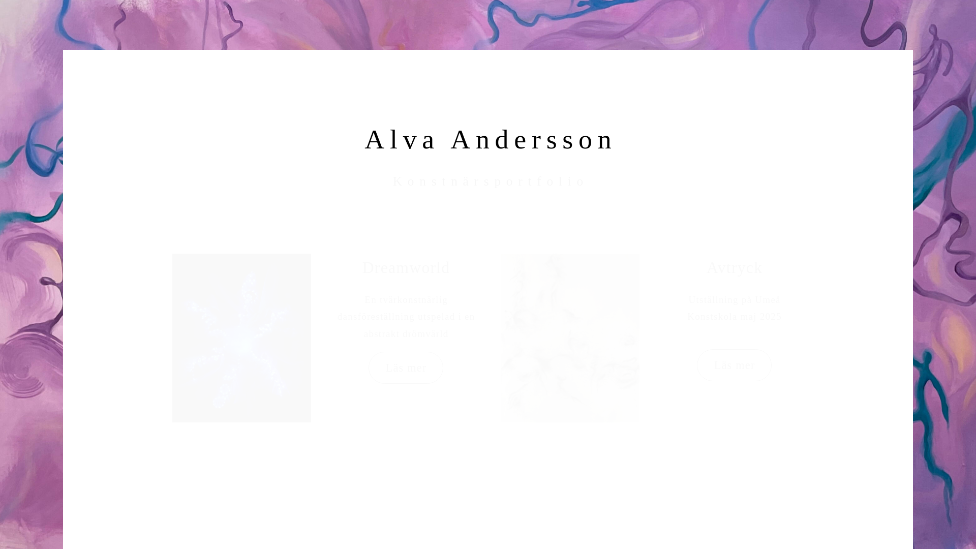 website screenshot of https://alvaandersson.com/