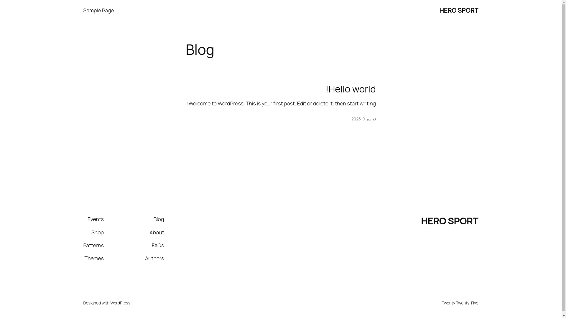 website screenshot of https://hero-sp2.ir/