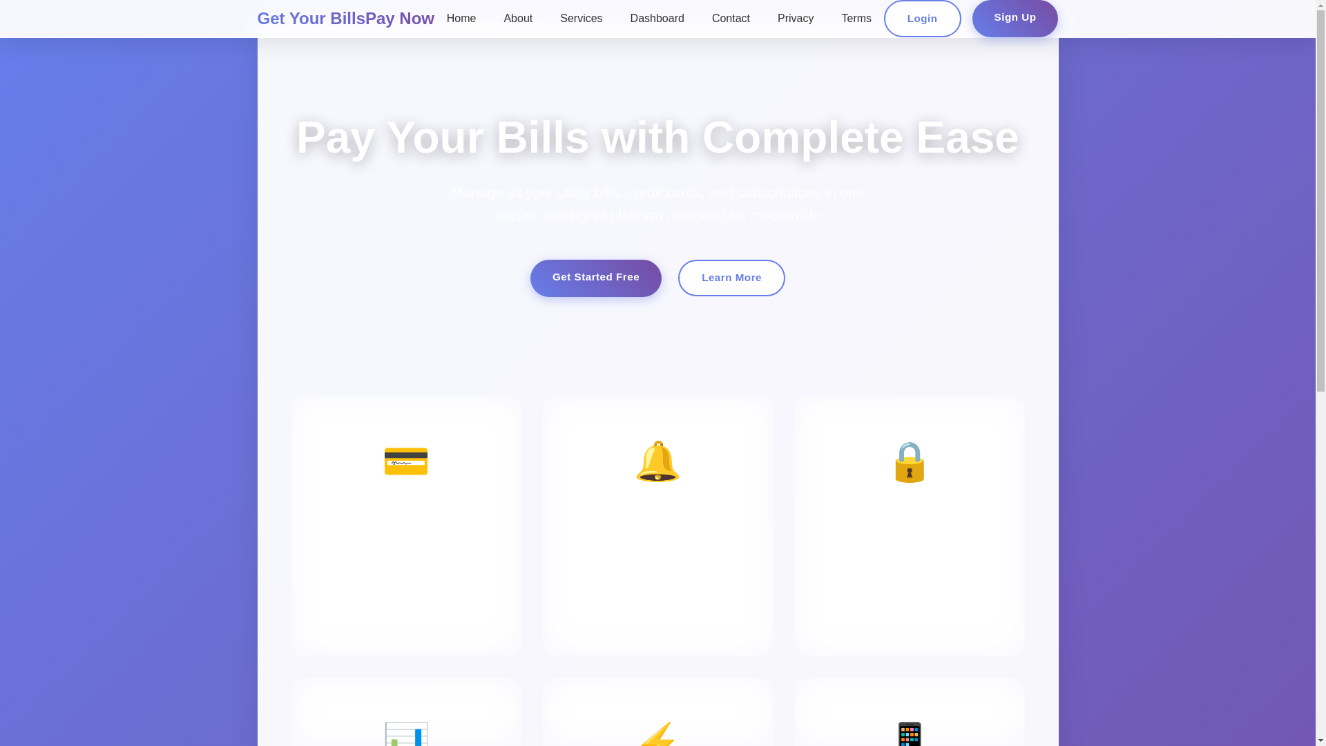 website screenshot of https://getyourbillspaynow.site/