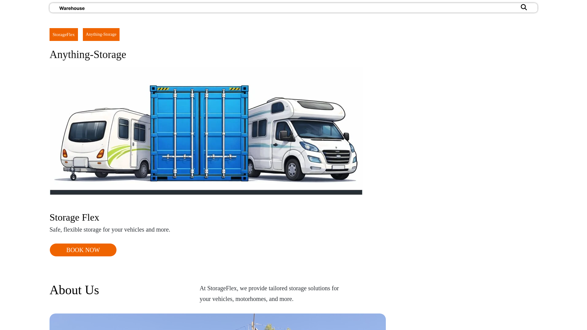 website screenshot of https://anything-storage.co.uk/