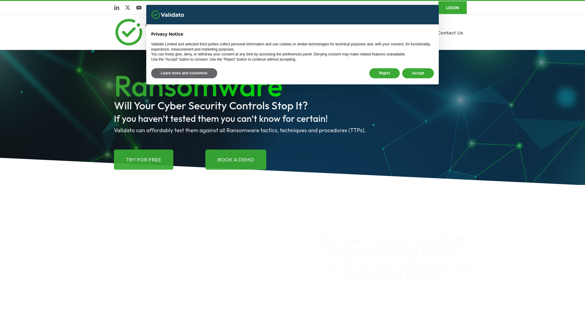 website screenshot of https://atvalidato.co/