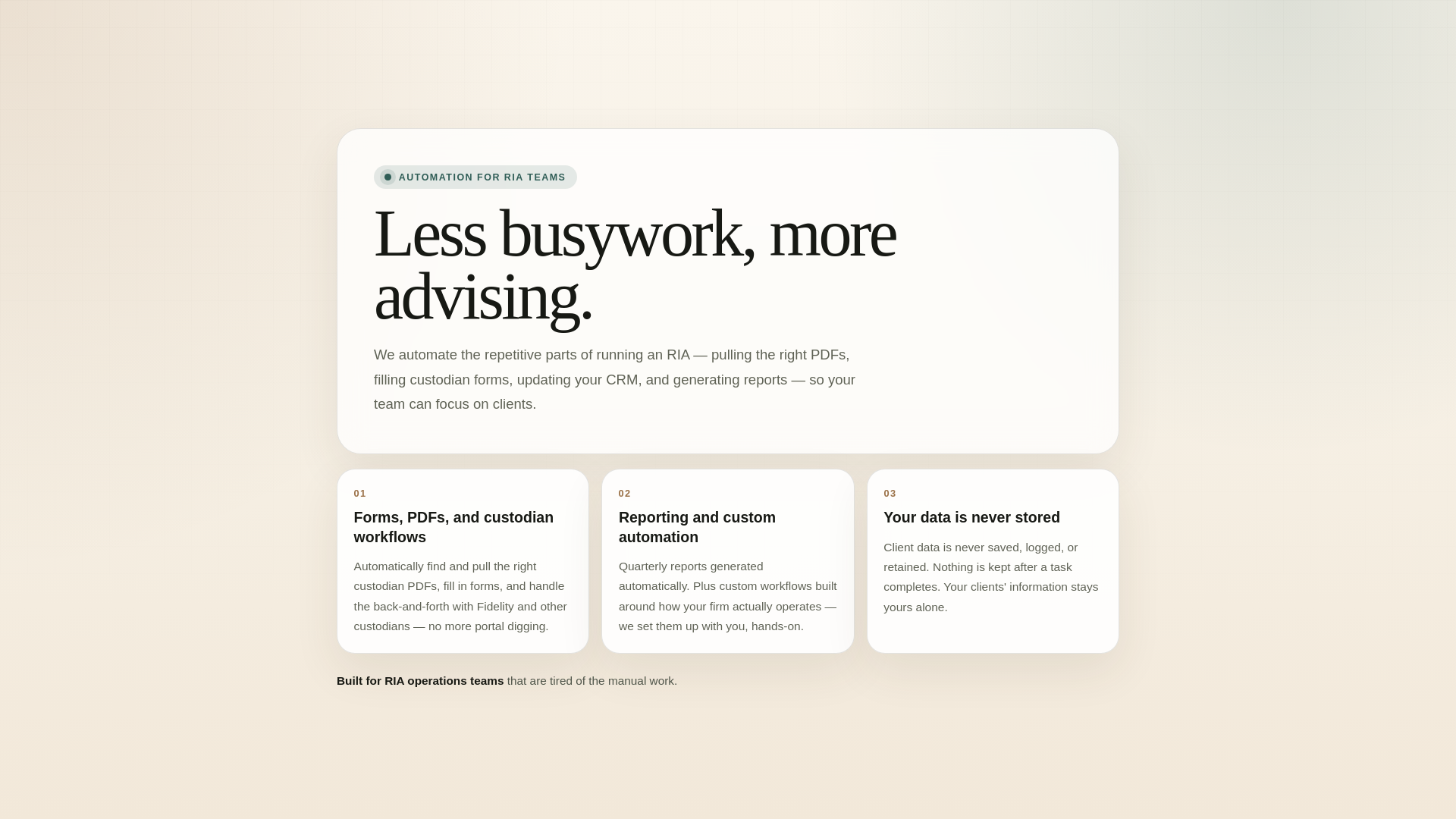 website screenshot of https://meridianstreamlined.com/
