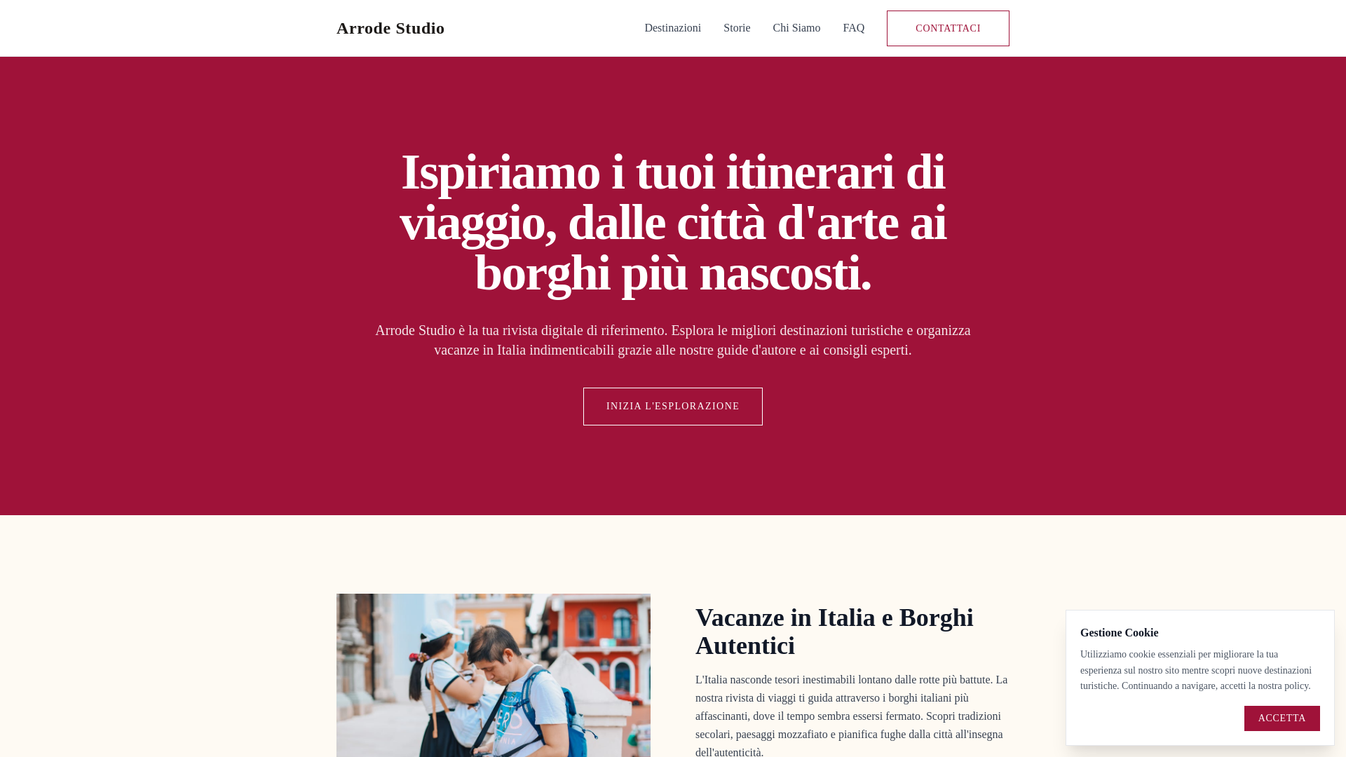 website screenshot of https://arrodestudio.digital