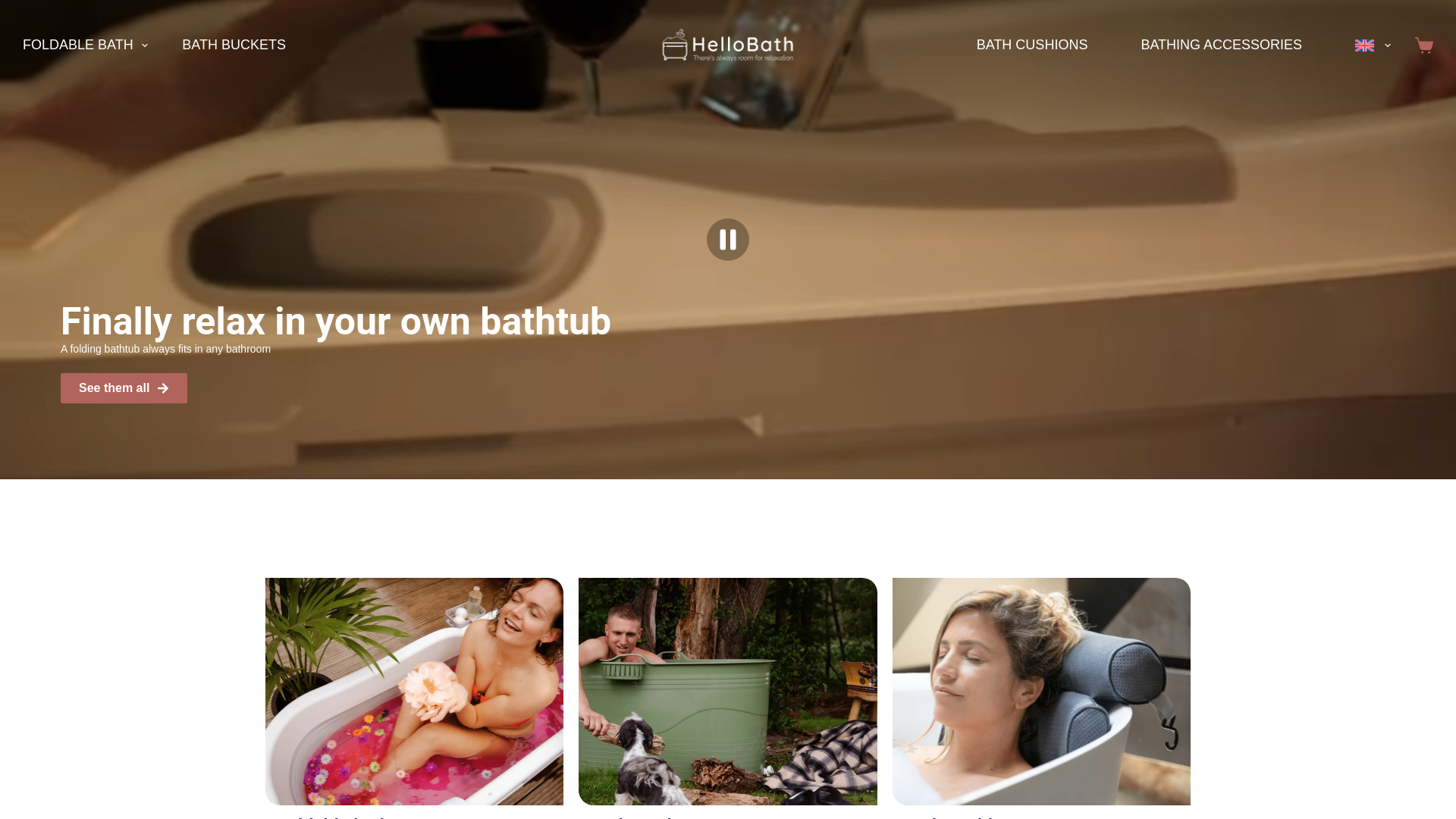 website screenshot of https://myhellobath.com