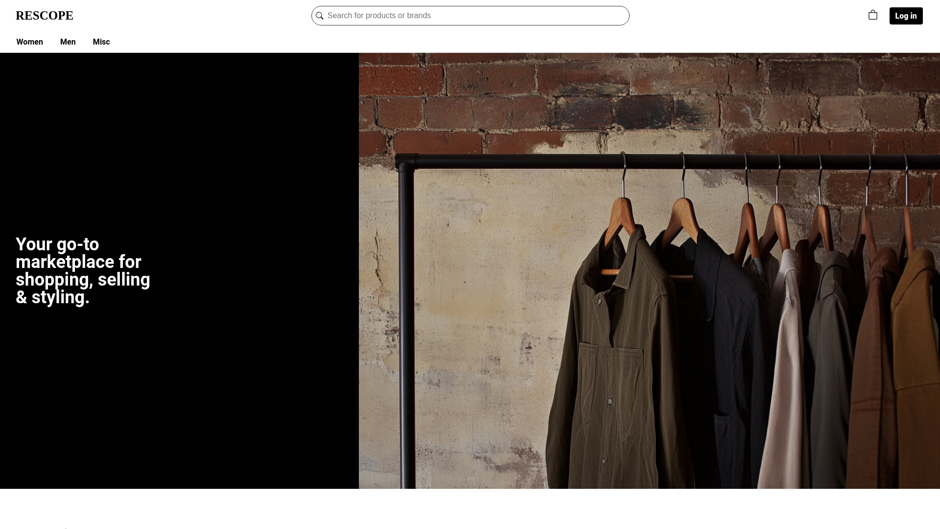 website screenshot of https://rescope.shop/