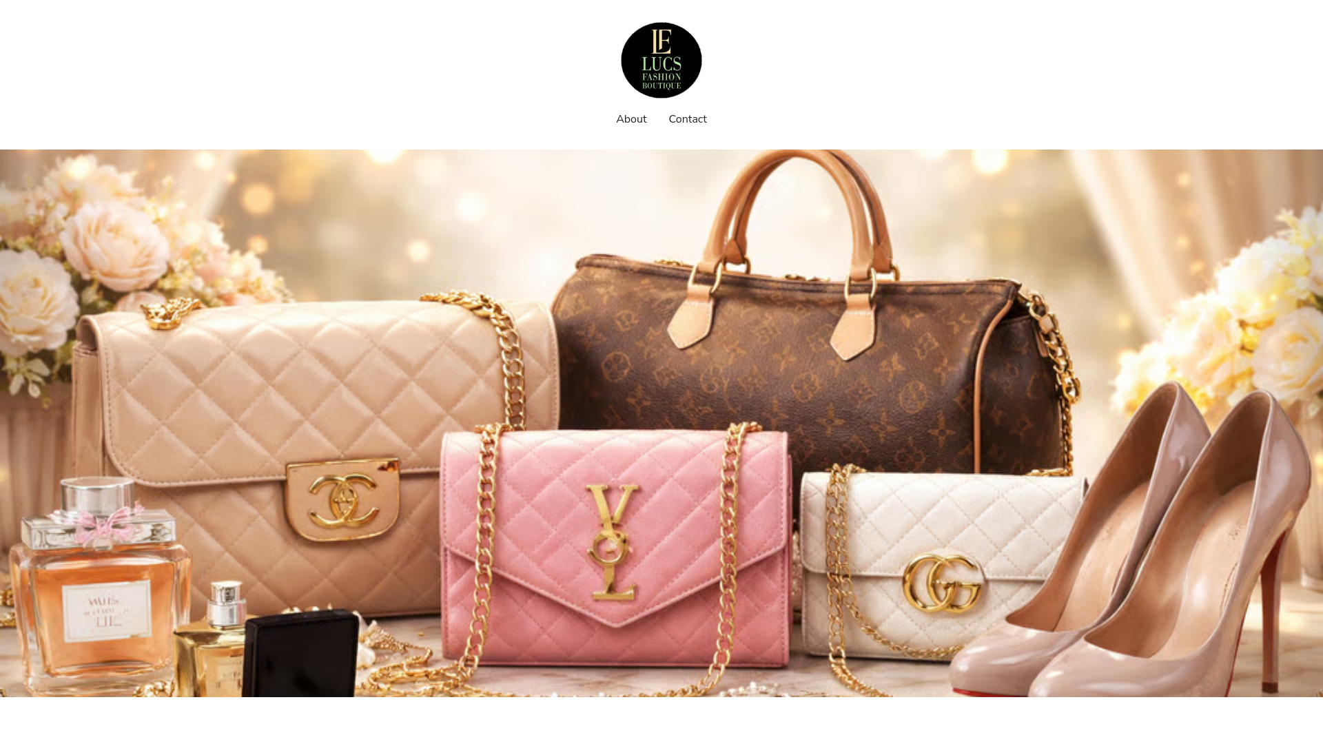 website screenshot of https://lucsfashionboutique.online/