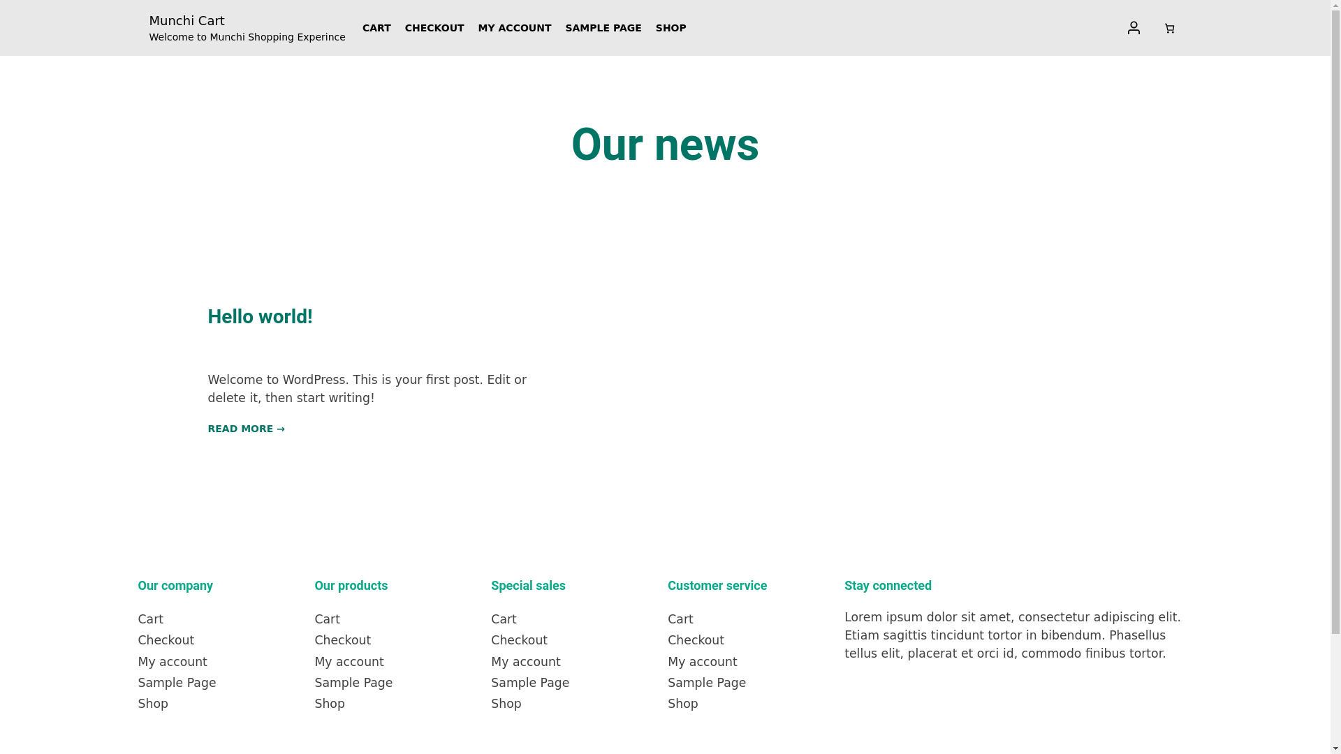 website screenshot of https://munchicart.com/