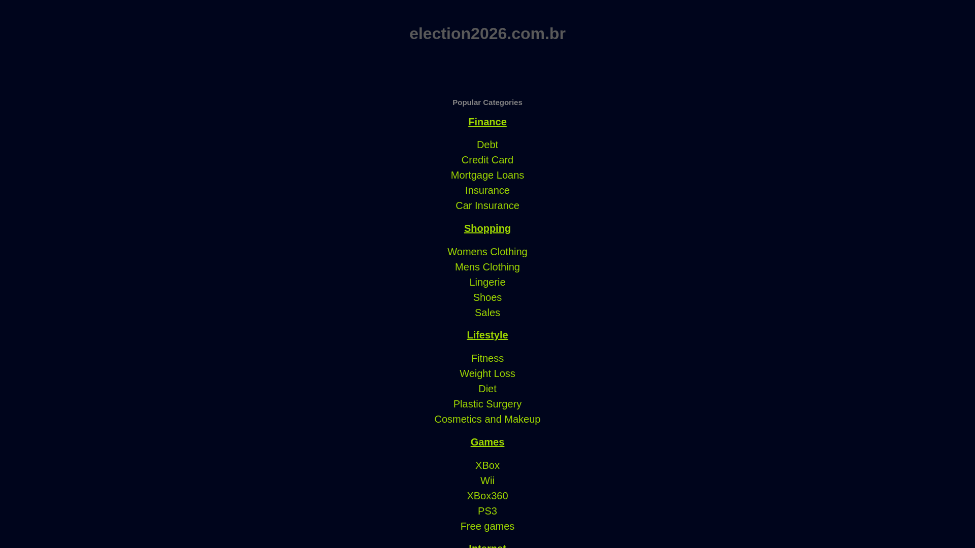 website screenshot of https://election2026.com.br