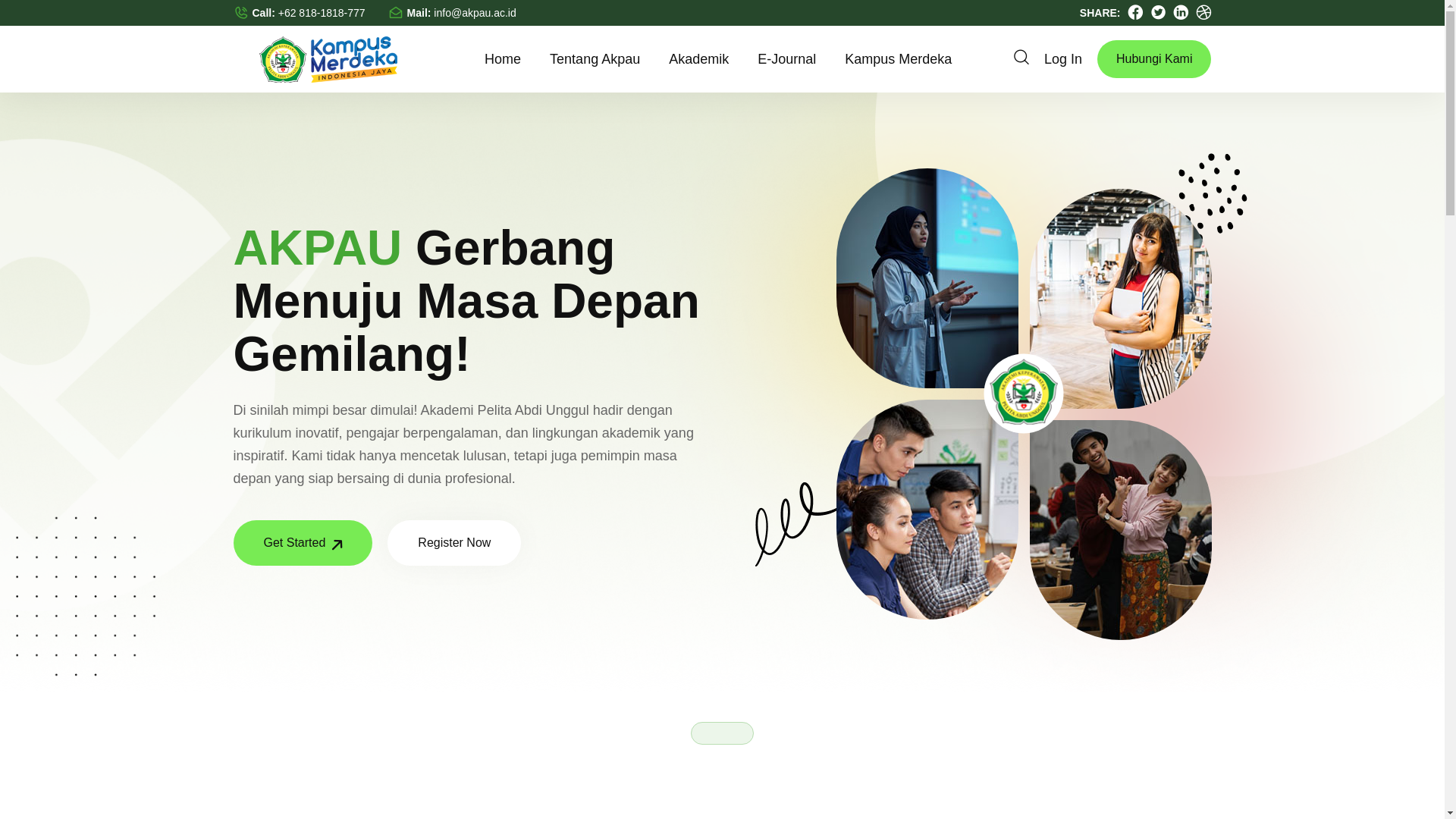 website screenshot of https://unesaa.ac.id/
