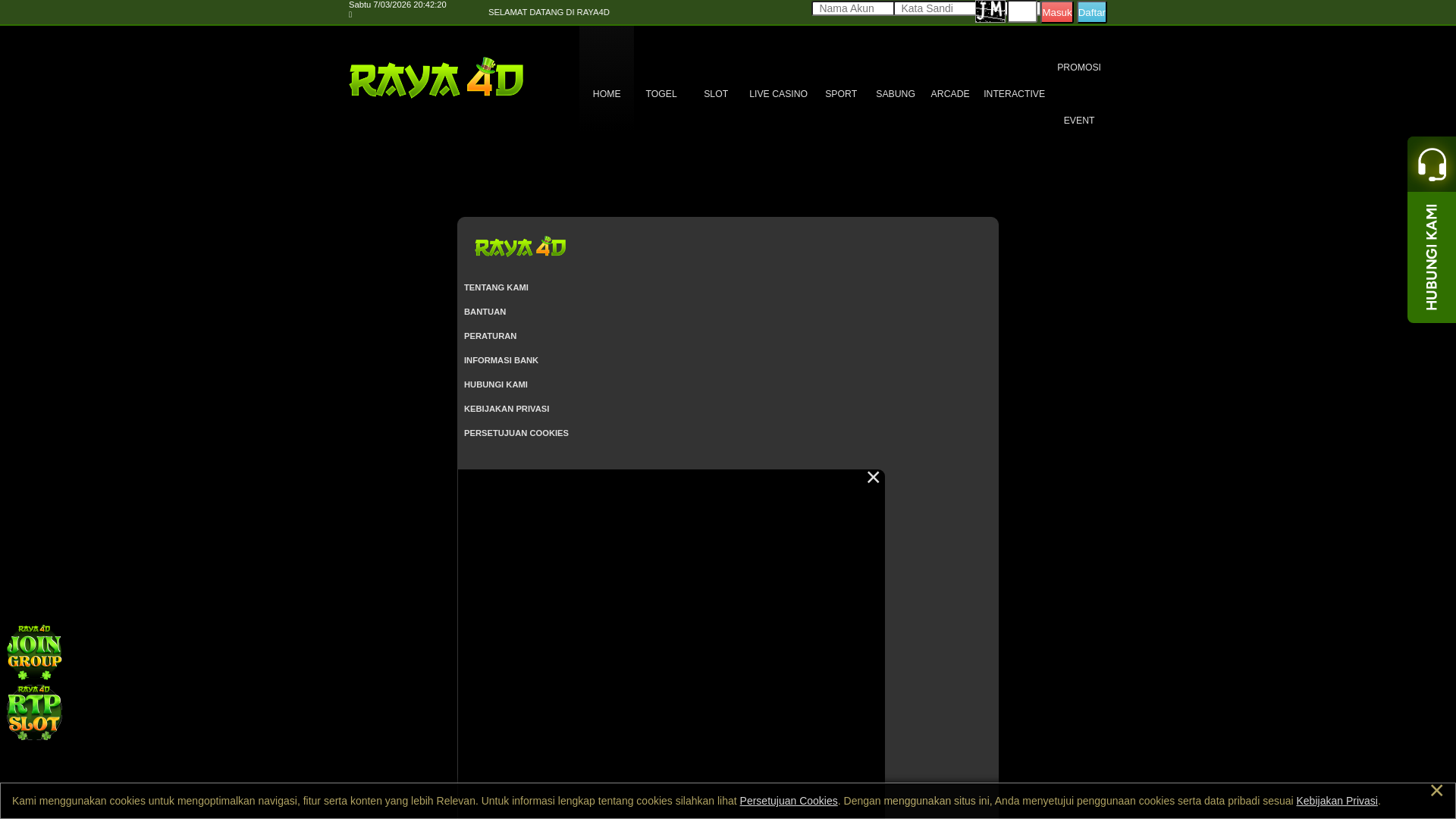 website screenshot of https://bandalam.live/