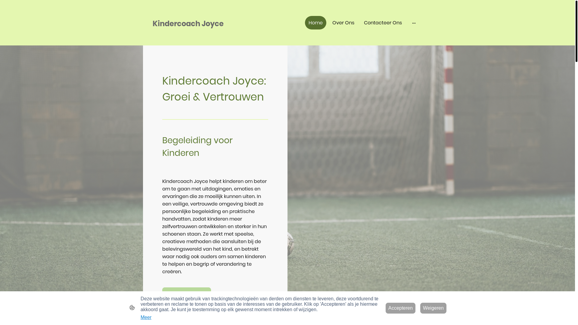 website screenshot of https://kindercoachjoyce.nl/