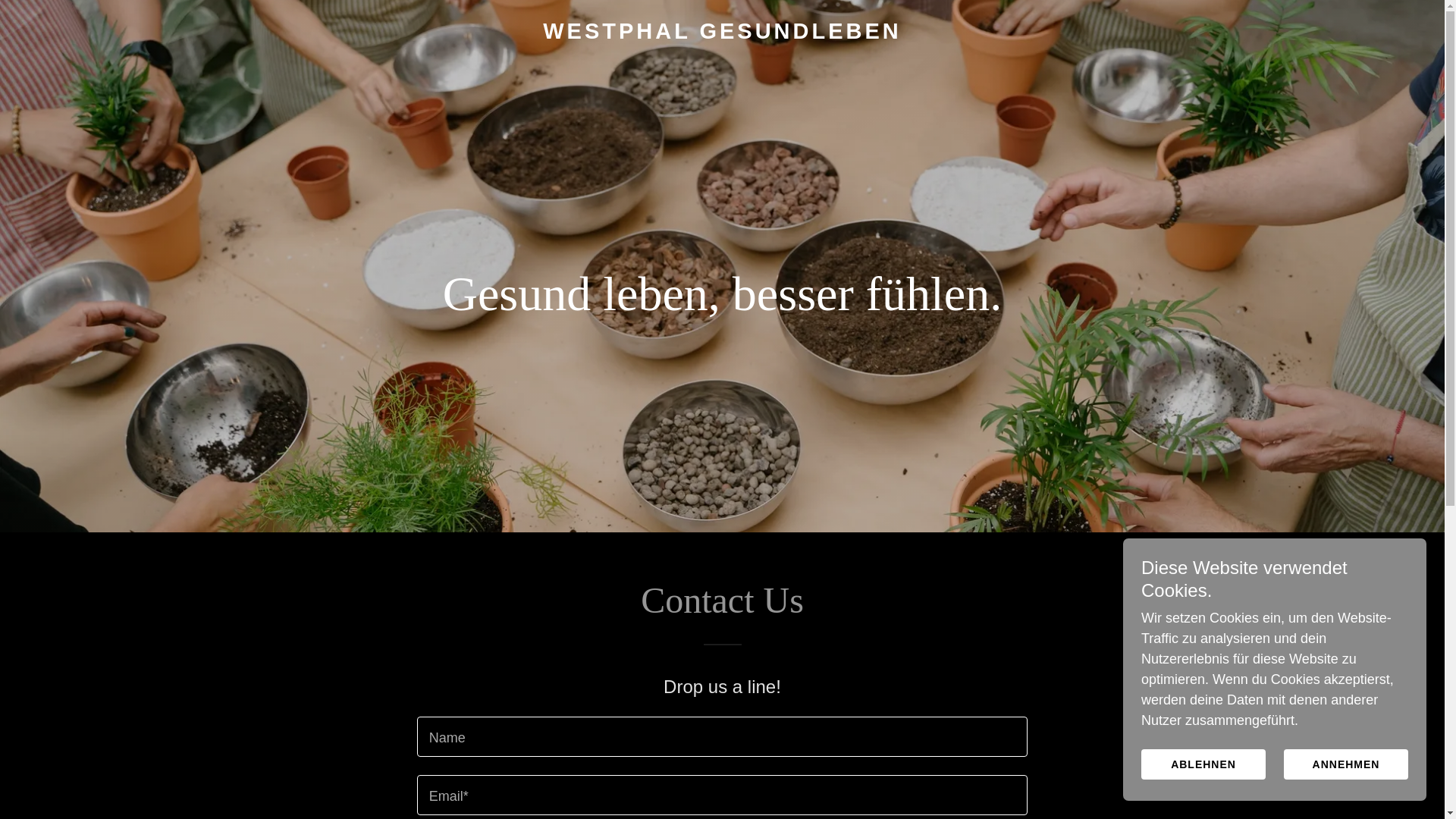 website screenshot of https://westphalgesundleben.de/