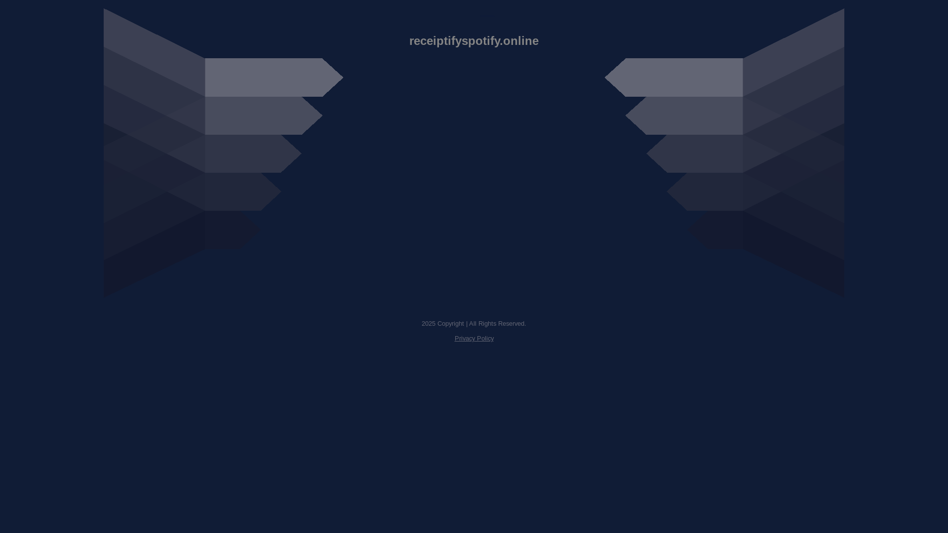 website screenshot of https://receiptifyspotify.online/