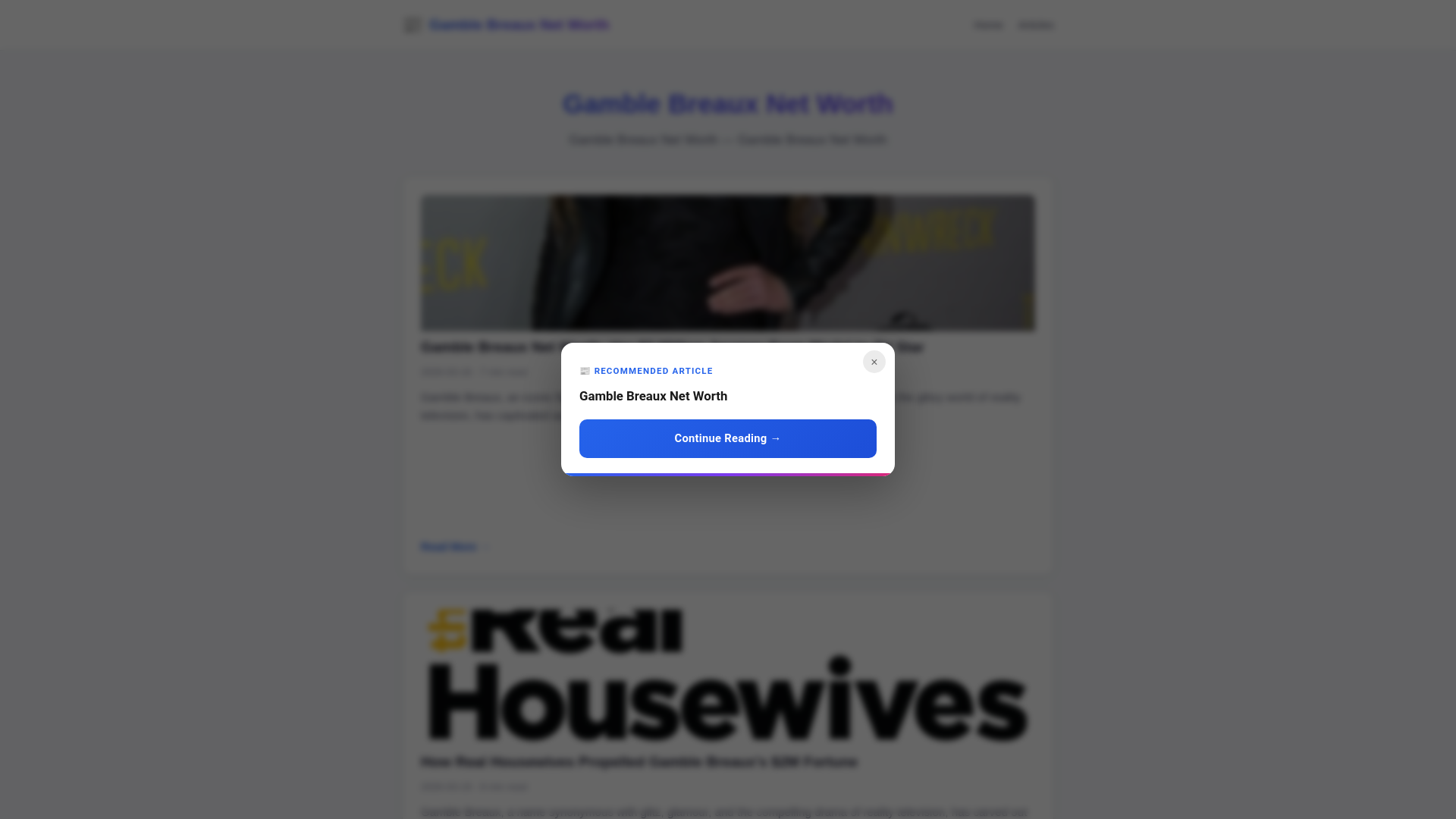 website screenshot of https://gamble-breaux-net-worth.pages.dev/