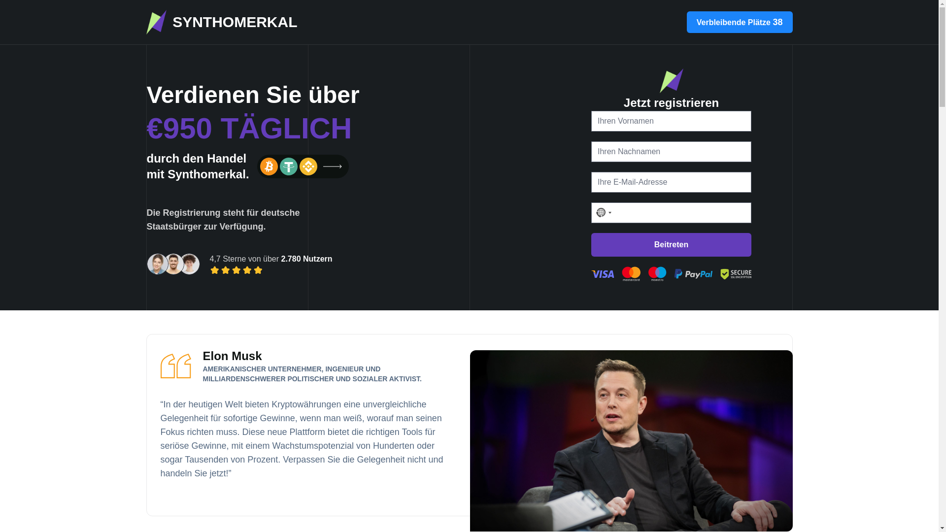 website screenshot of https://synthomerkal.com/