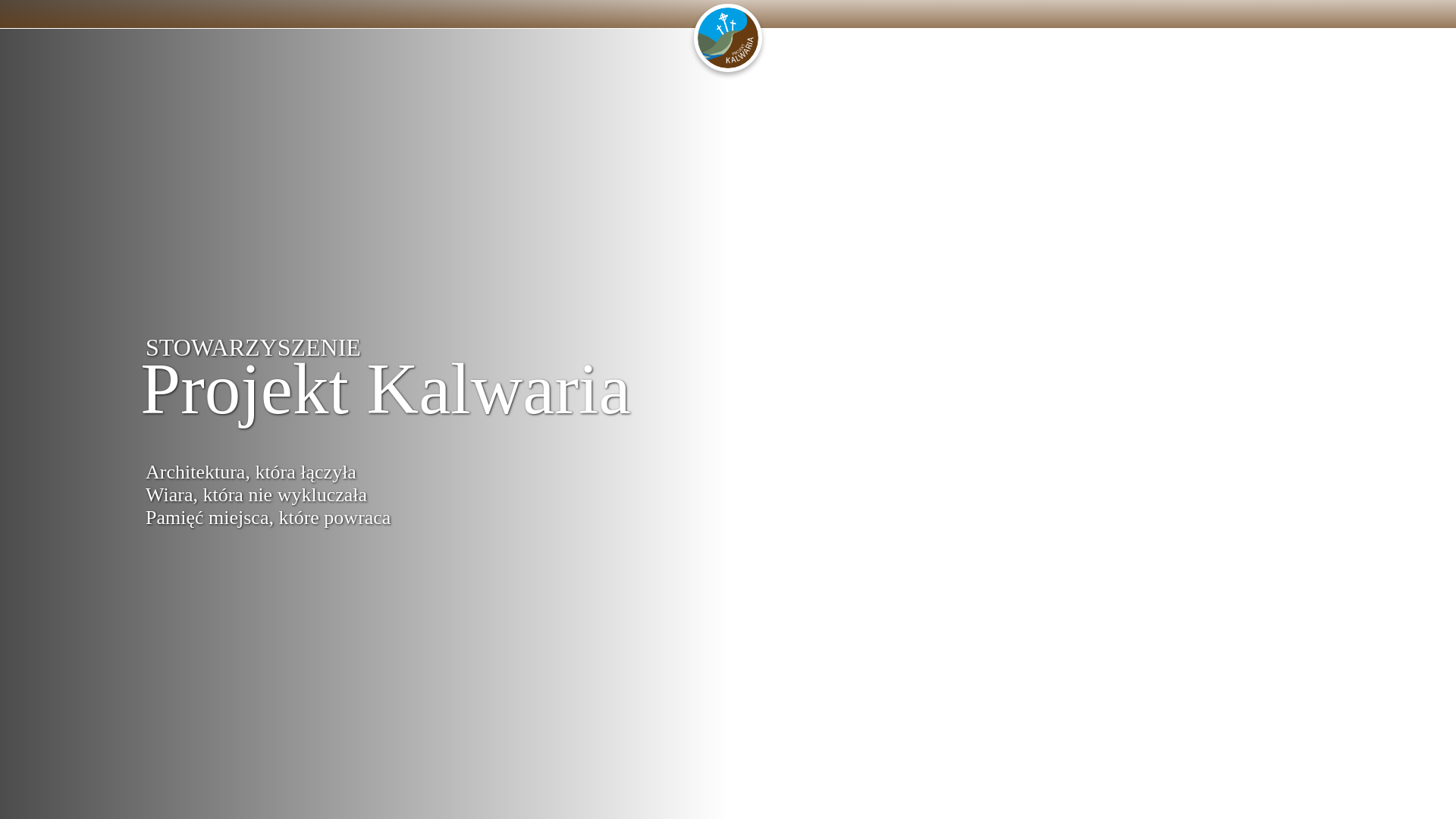 website screenshot of https://projektkalwaria.pl