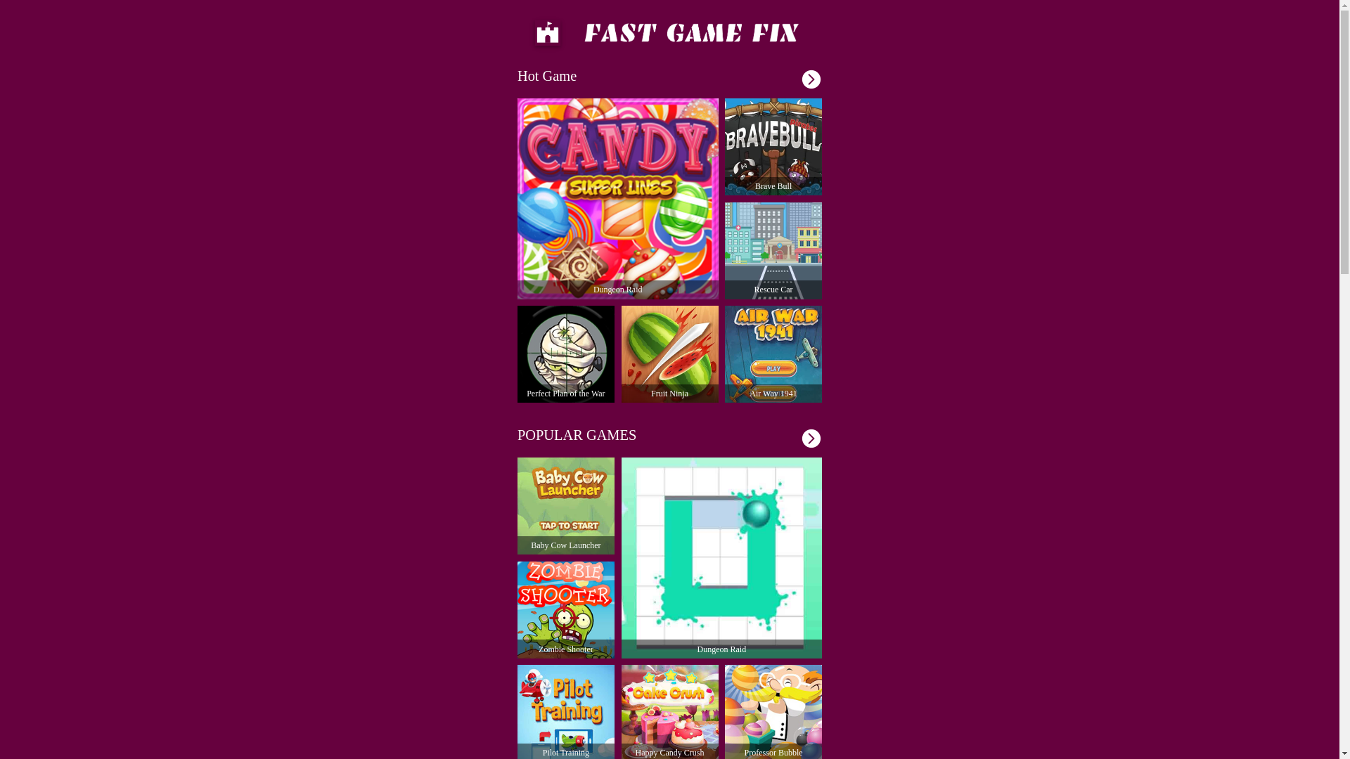 website screenshot of https://fastgamefix.com/