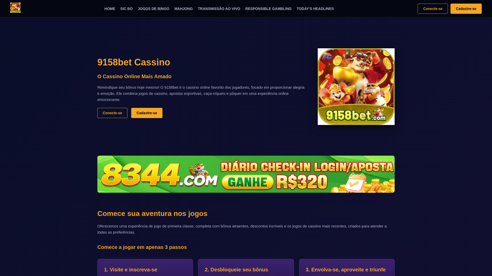 website screenshot of https://9158betbr.com/