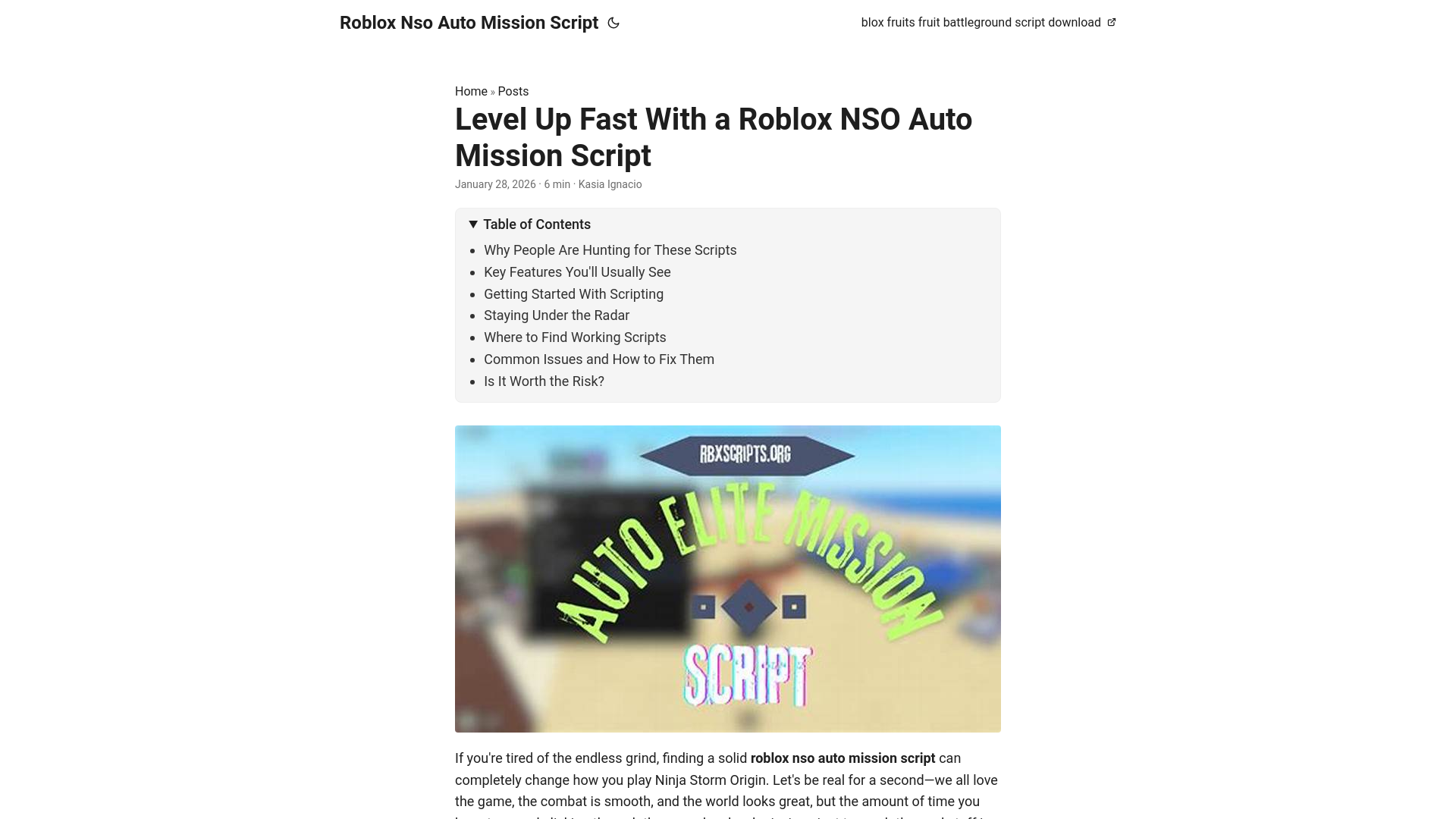 website screenshot of https://roblox-nso-auto-mission-script.pages.dev/