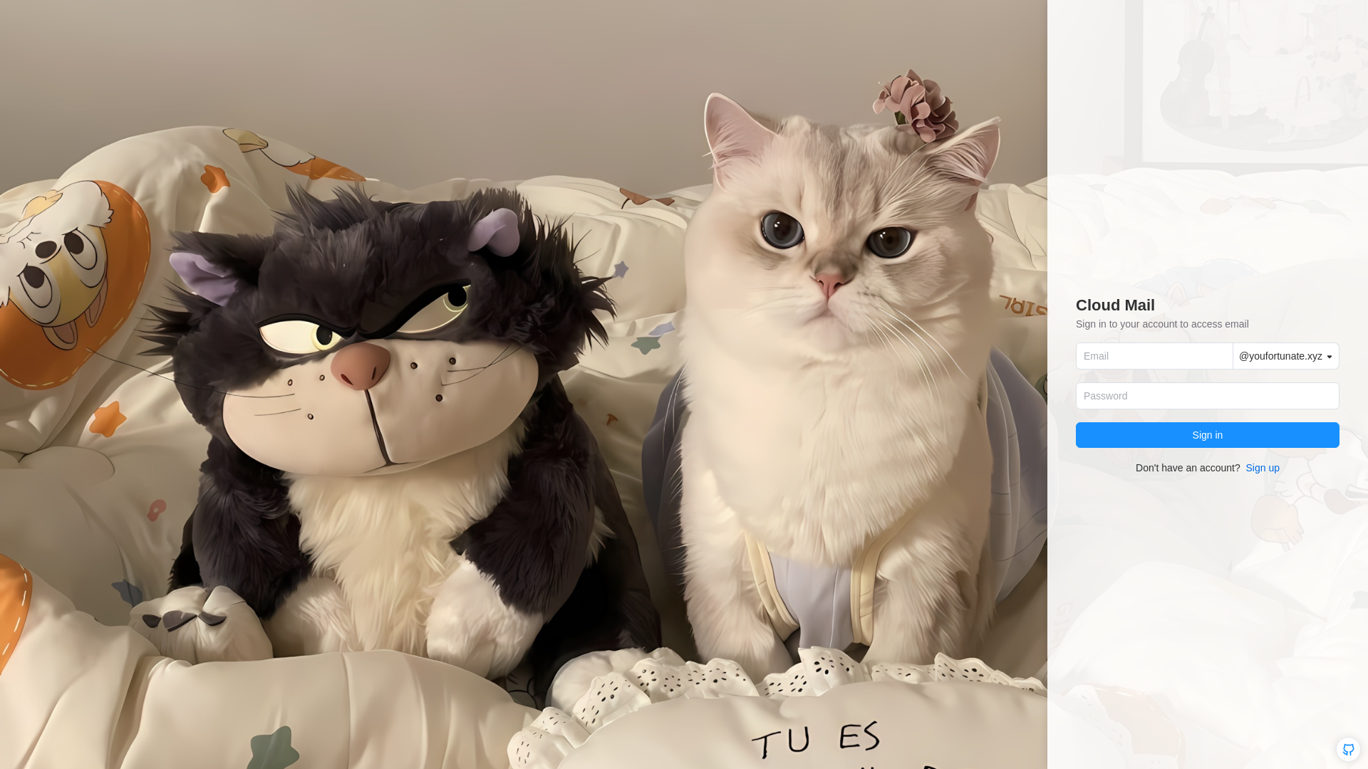 website screenshot of https://youfortunate.xyz