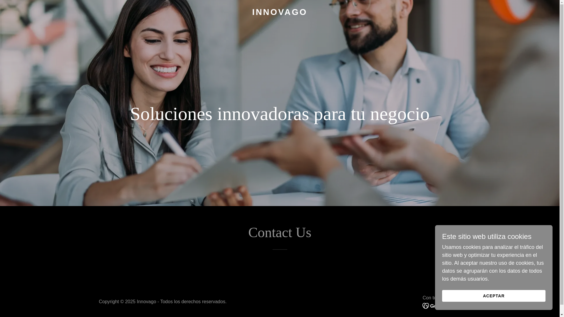 website screenshot of https://innovago.net/