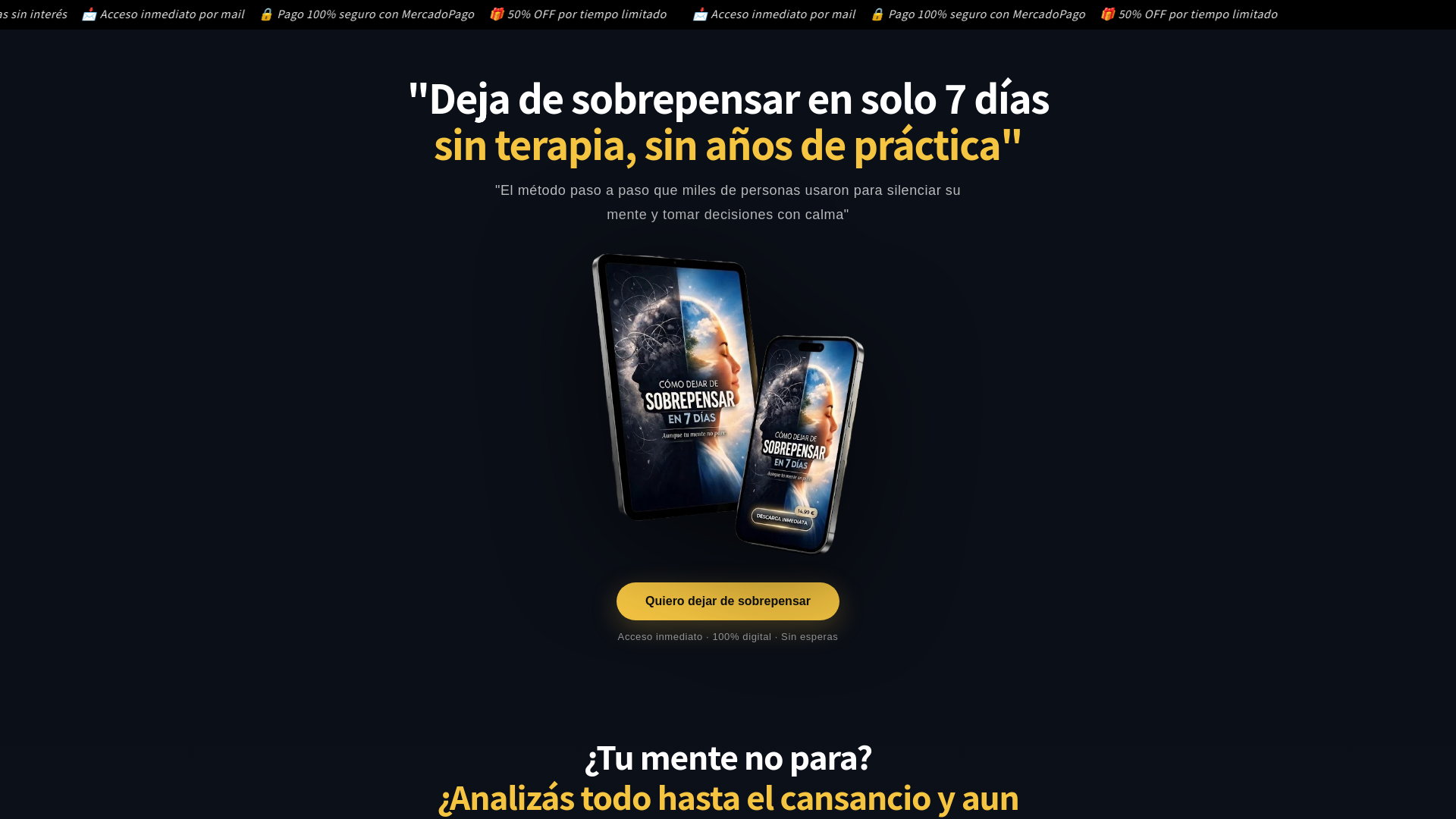 website screenshot of https://infoproductospro.store