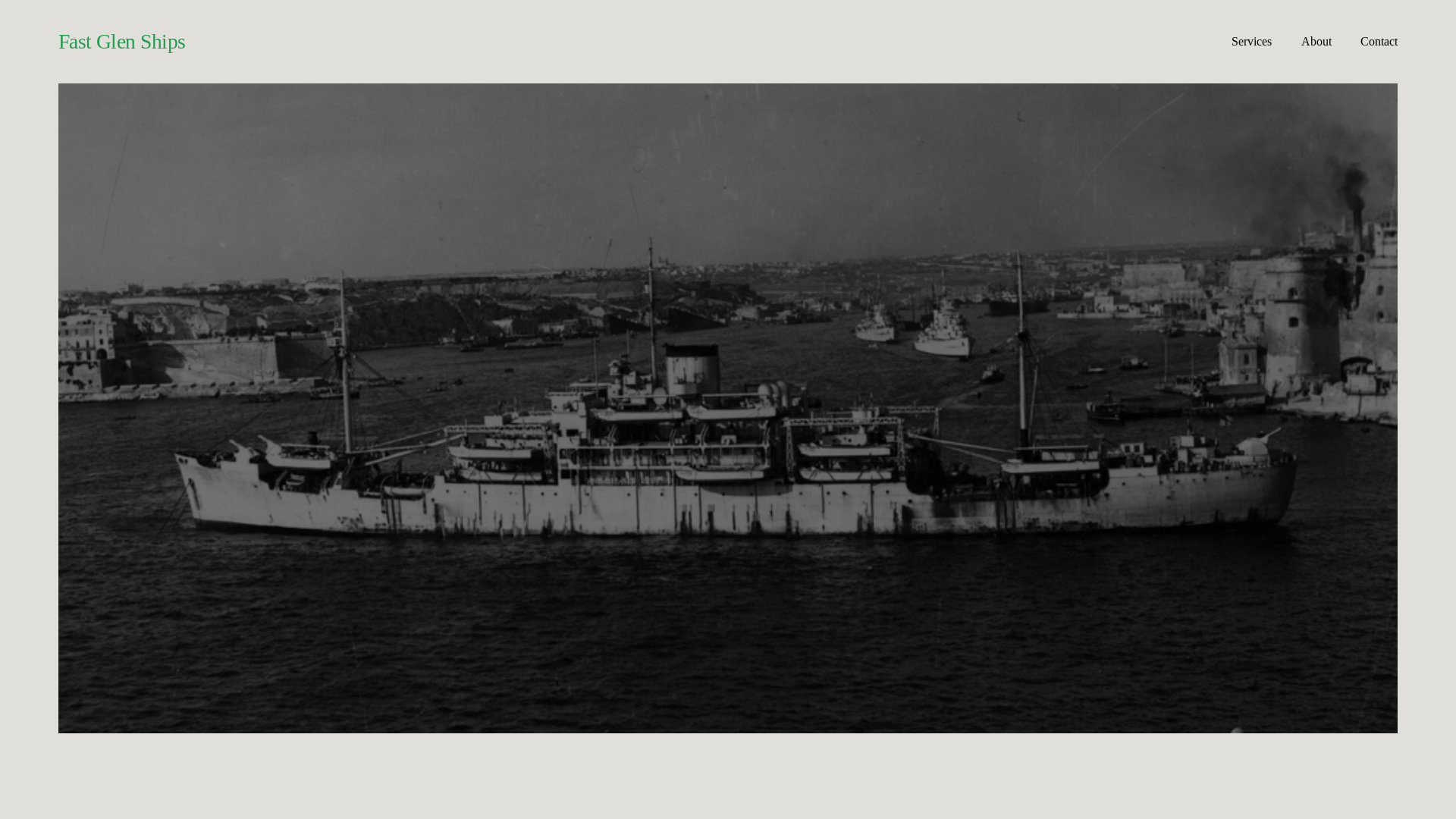 website screenshot of https://fast-glen-ships.com/