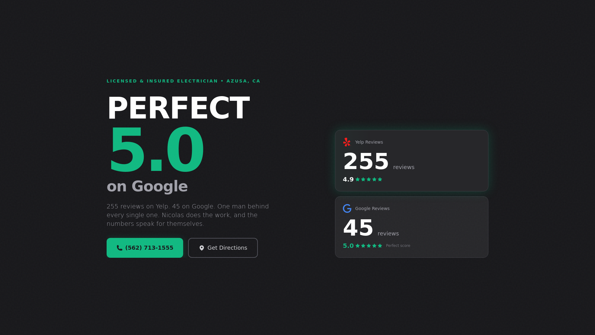 website screenshot of https://nc-electric.pages.dev/