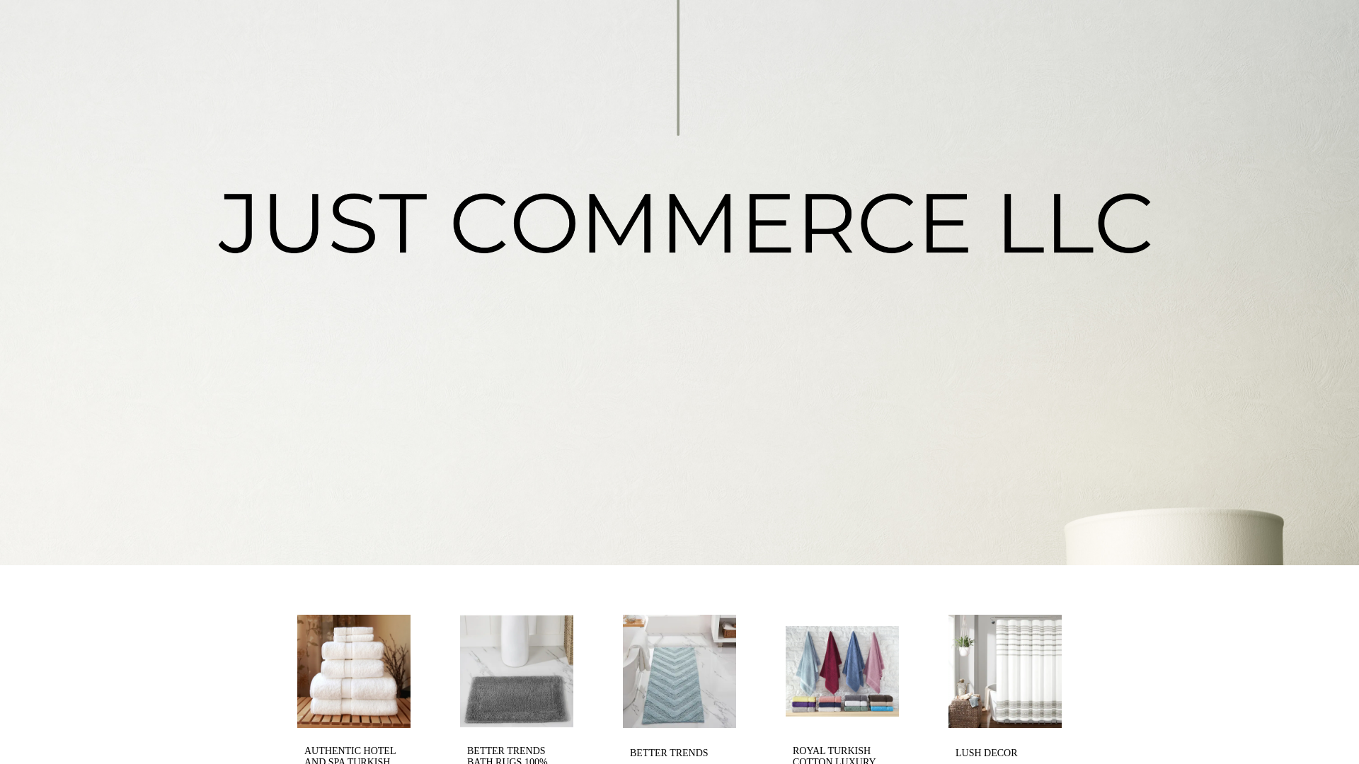 website screenshot of https://just-commercellc.com/