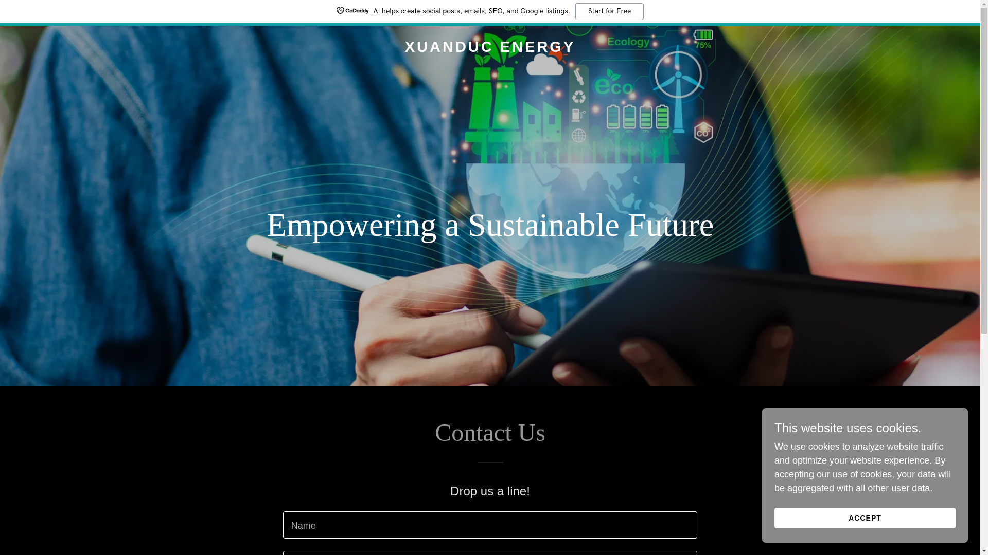 website screenshot of https://xuanducenergy.com/