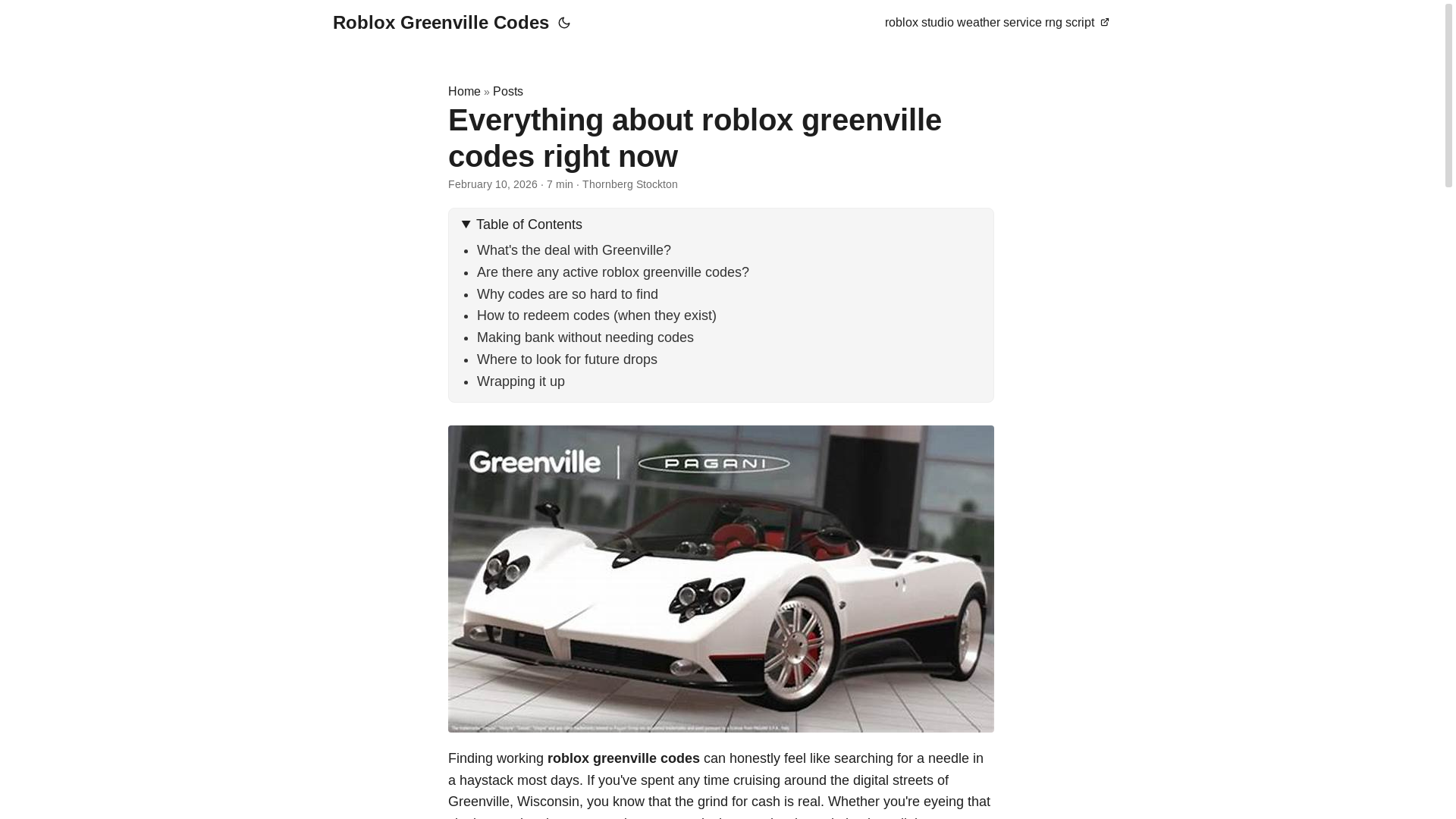 website screenshot of https://roblox-greenville-codes.pages.dev/