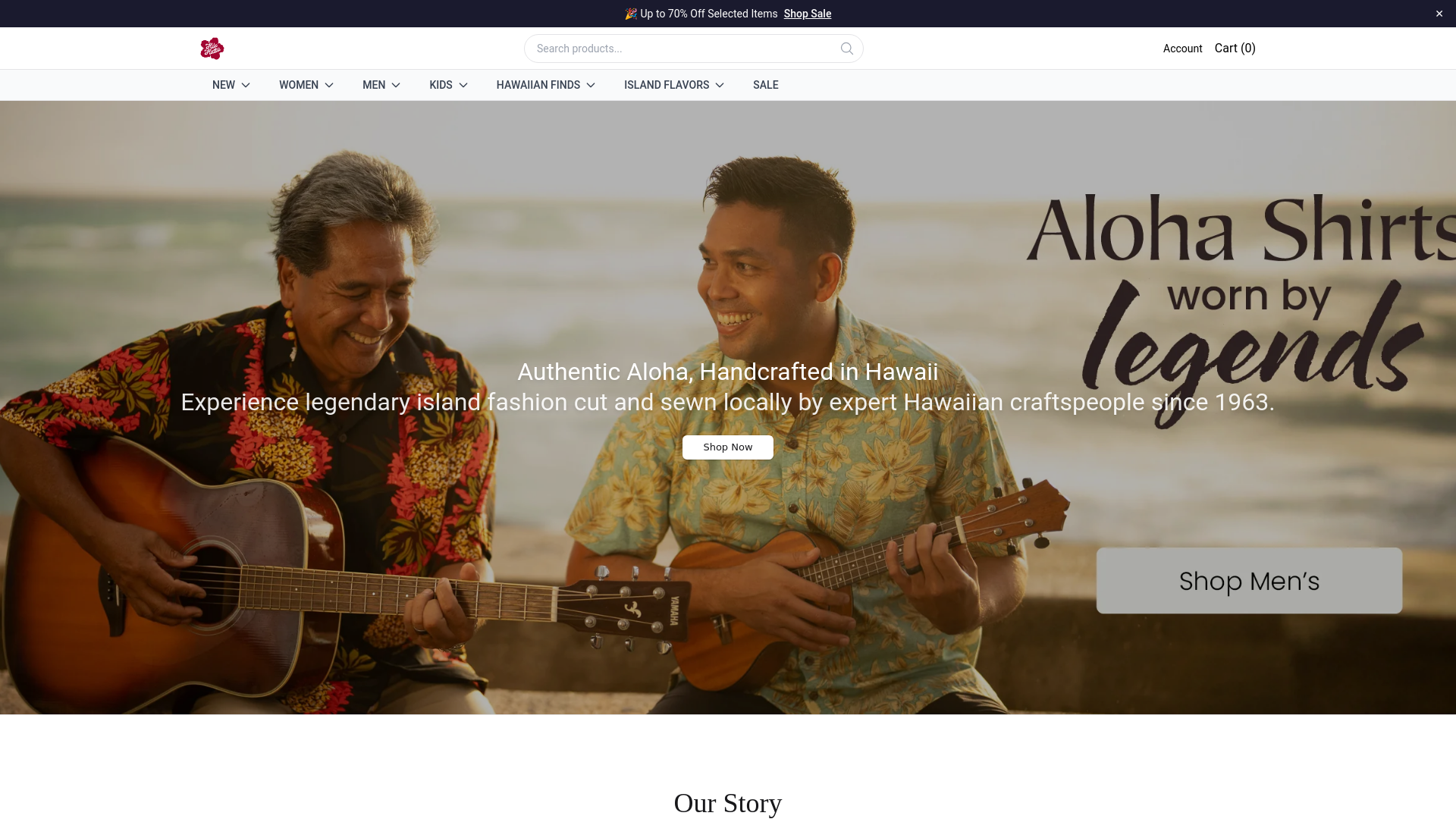 website screenshot of https://shophilohattie.shop/