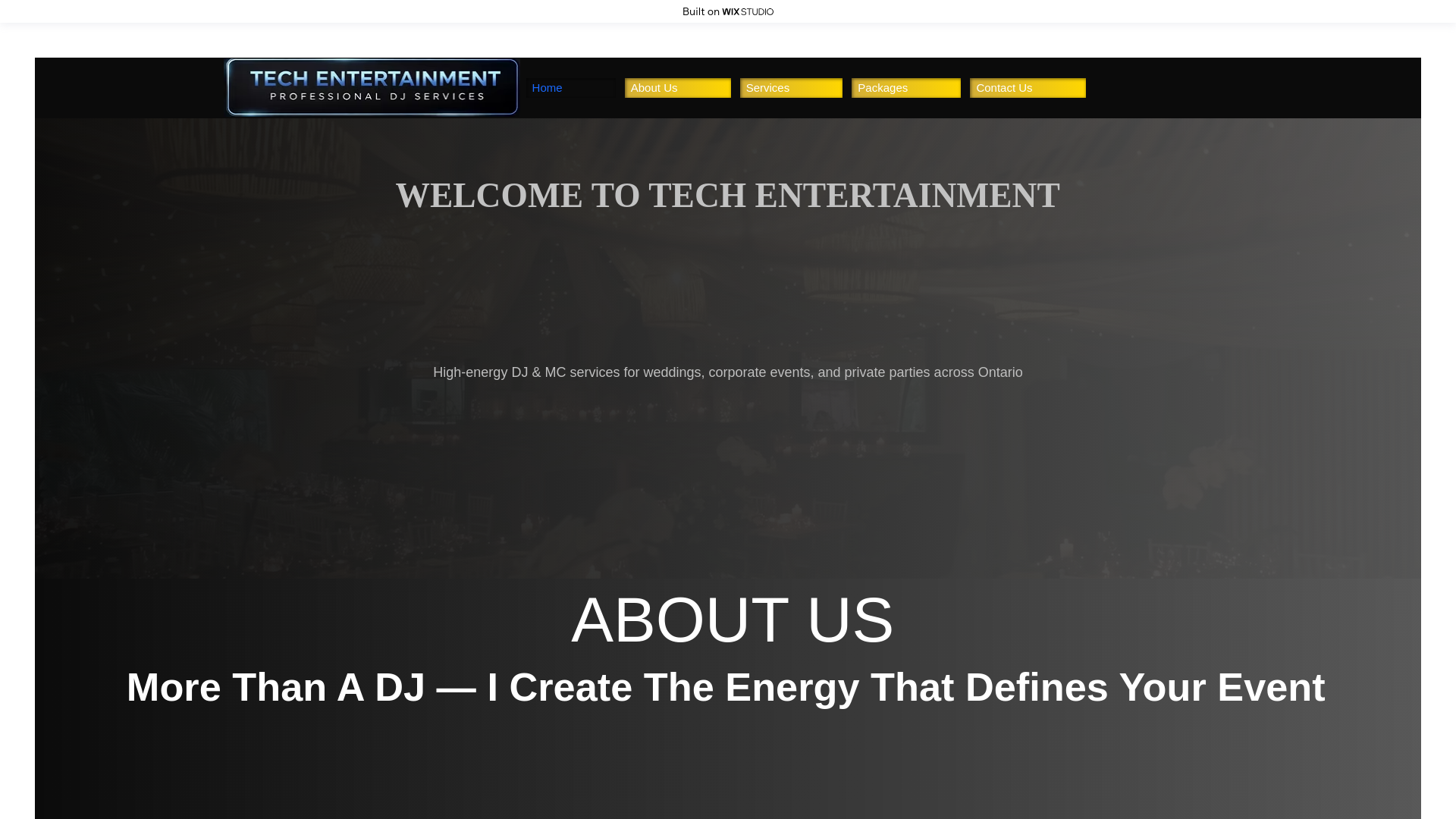 website screenshot of https://techentertainment.ca