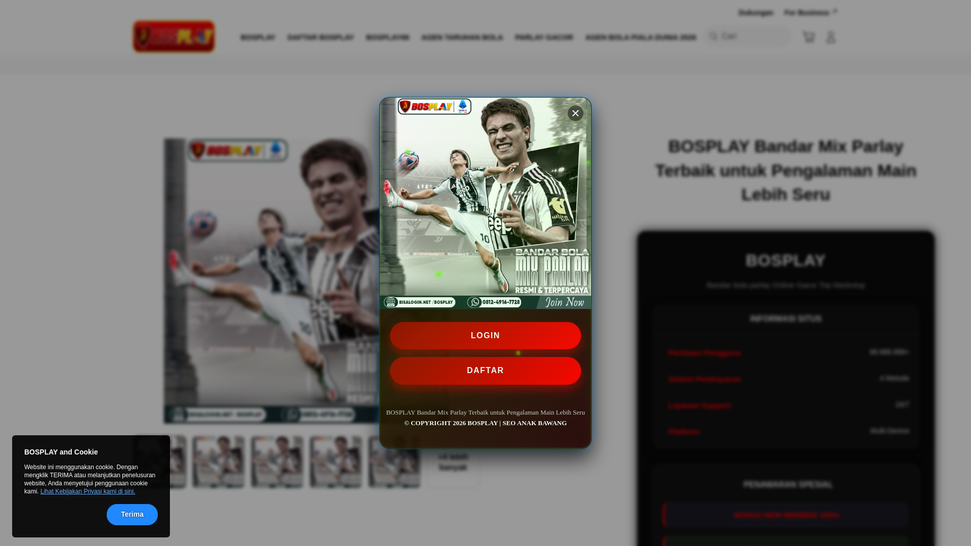 website screenshot of https://bosplay-main-parlay.pages.dev/