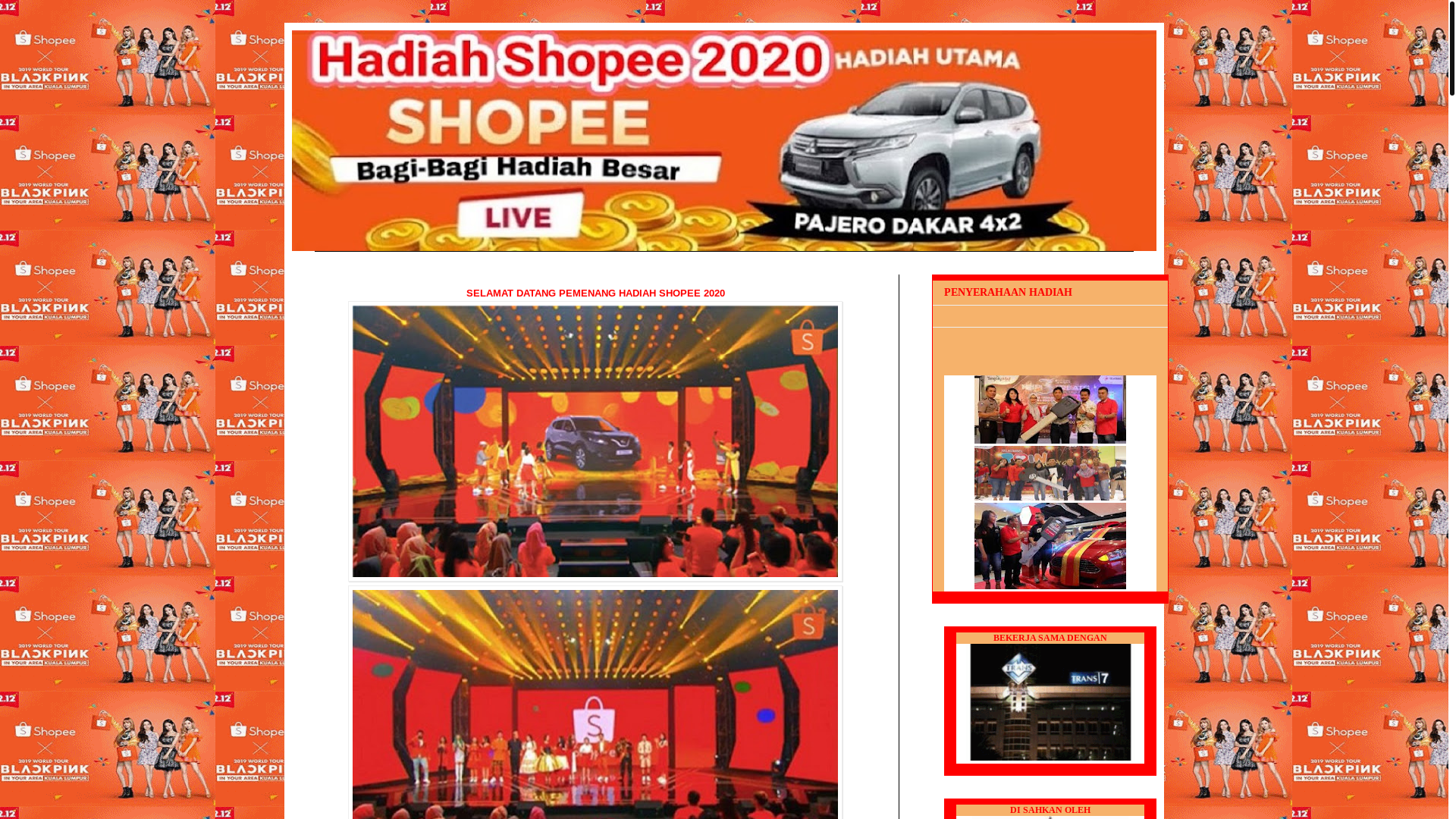 website screenshot of https://info-hadiah667.blogspot.com/
