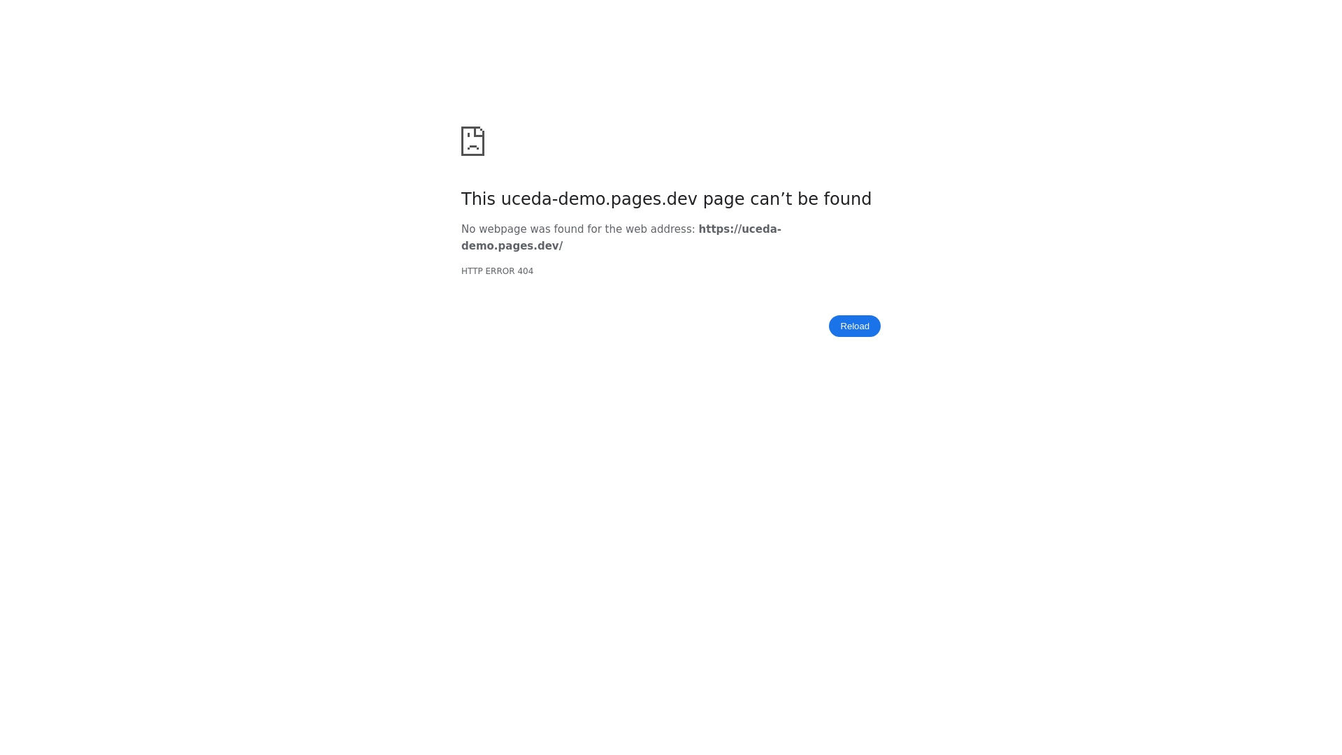 website screenshot of https://uceda-demo.pages.dev/