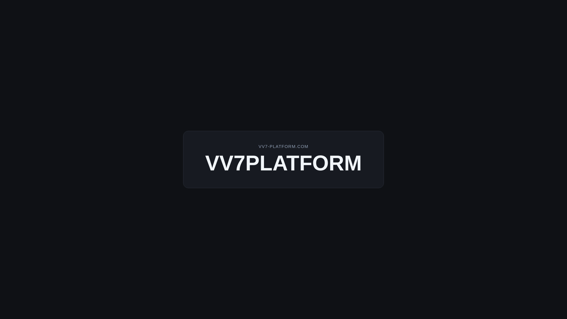 website screenshot of https://vv7-platform.com/