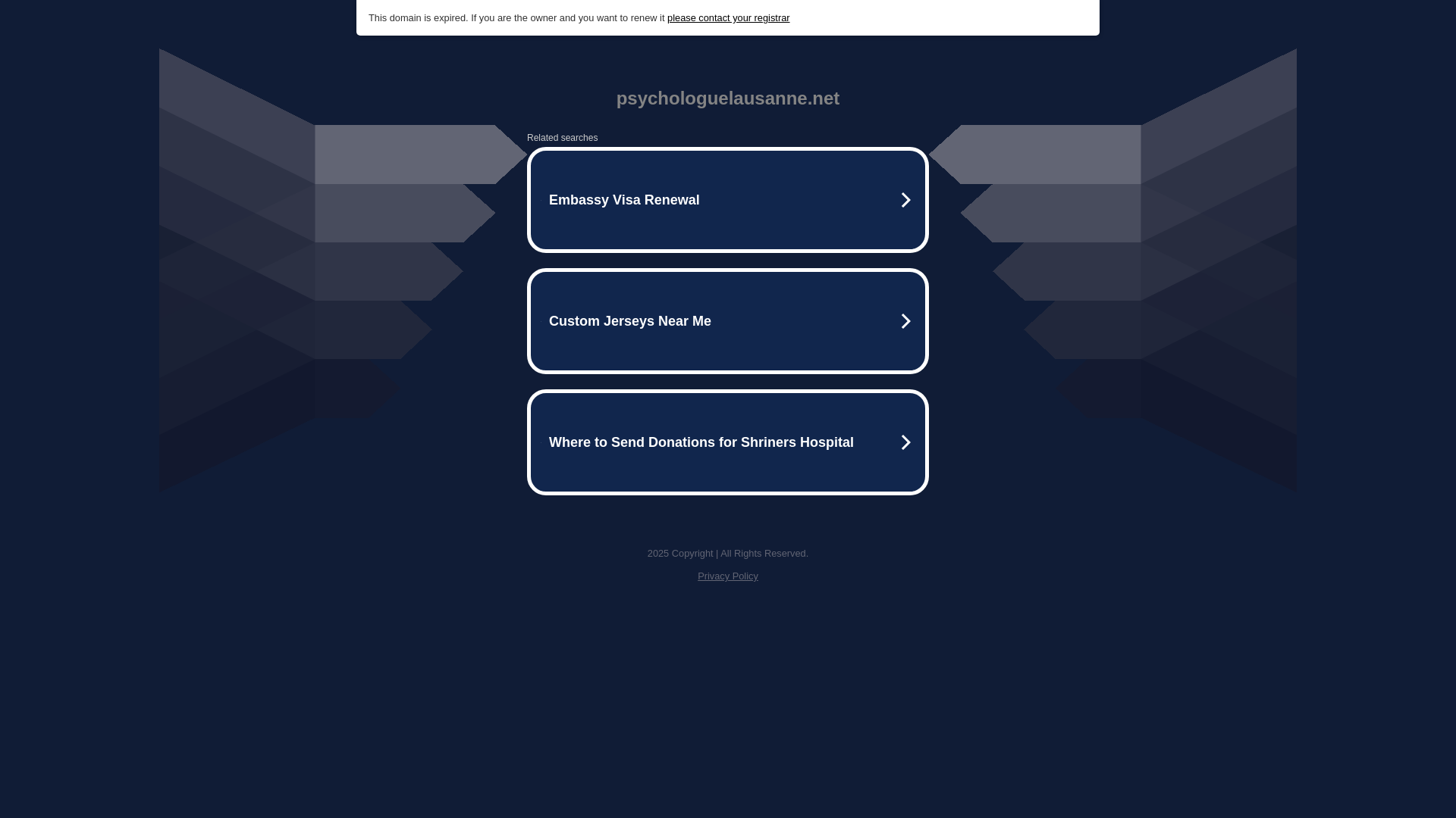 website screenshot of https://psychologuelausanne.net/