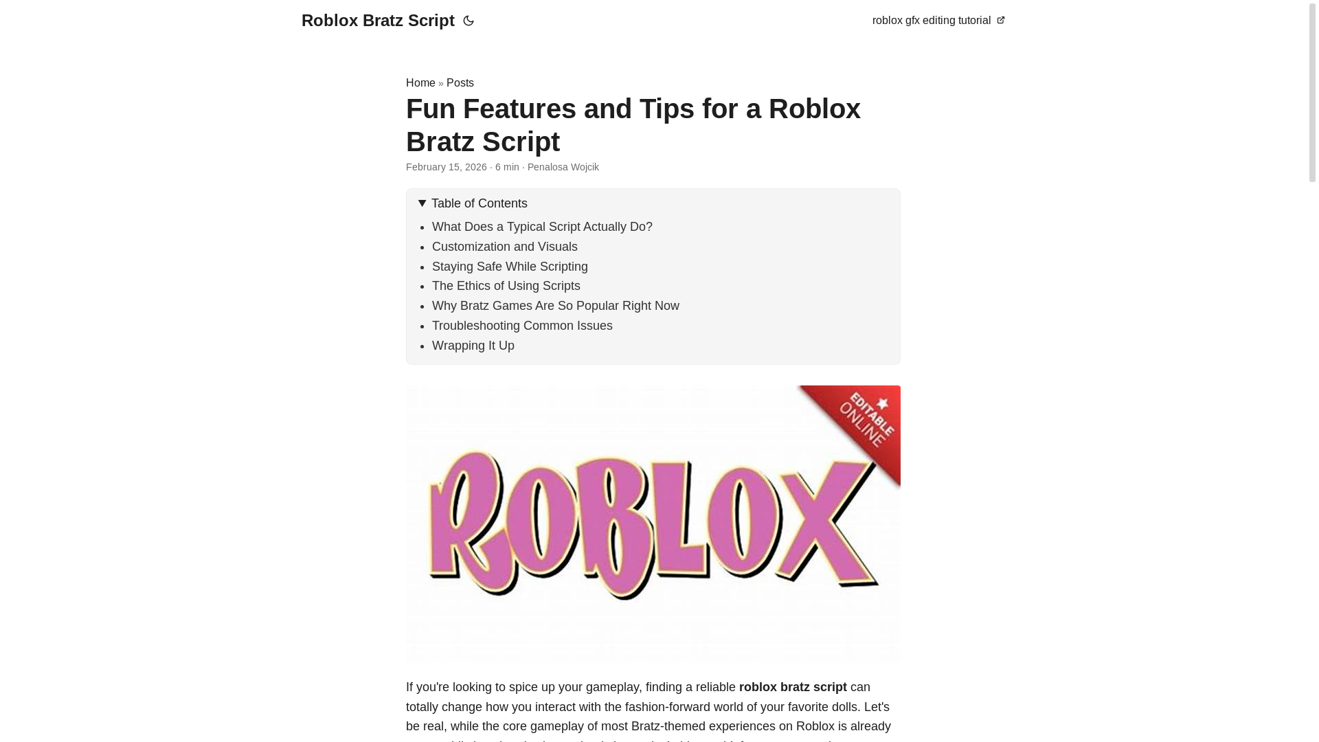 website screenshot of https://roblox-bratz-script.pages.dev/