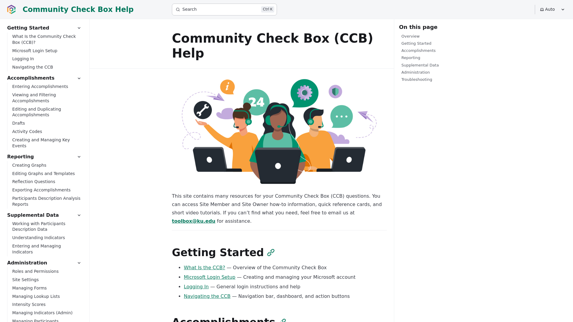 website screenshot of https://ccbhelp.pages.dev/
