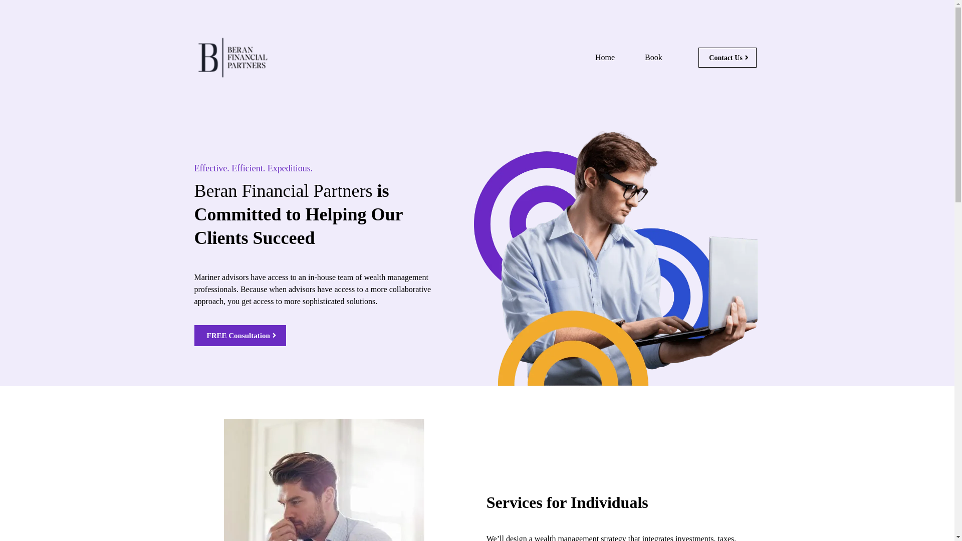 website screenshot of https://beranfinancialpartners.live/
