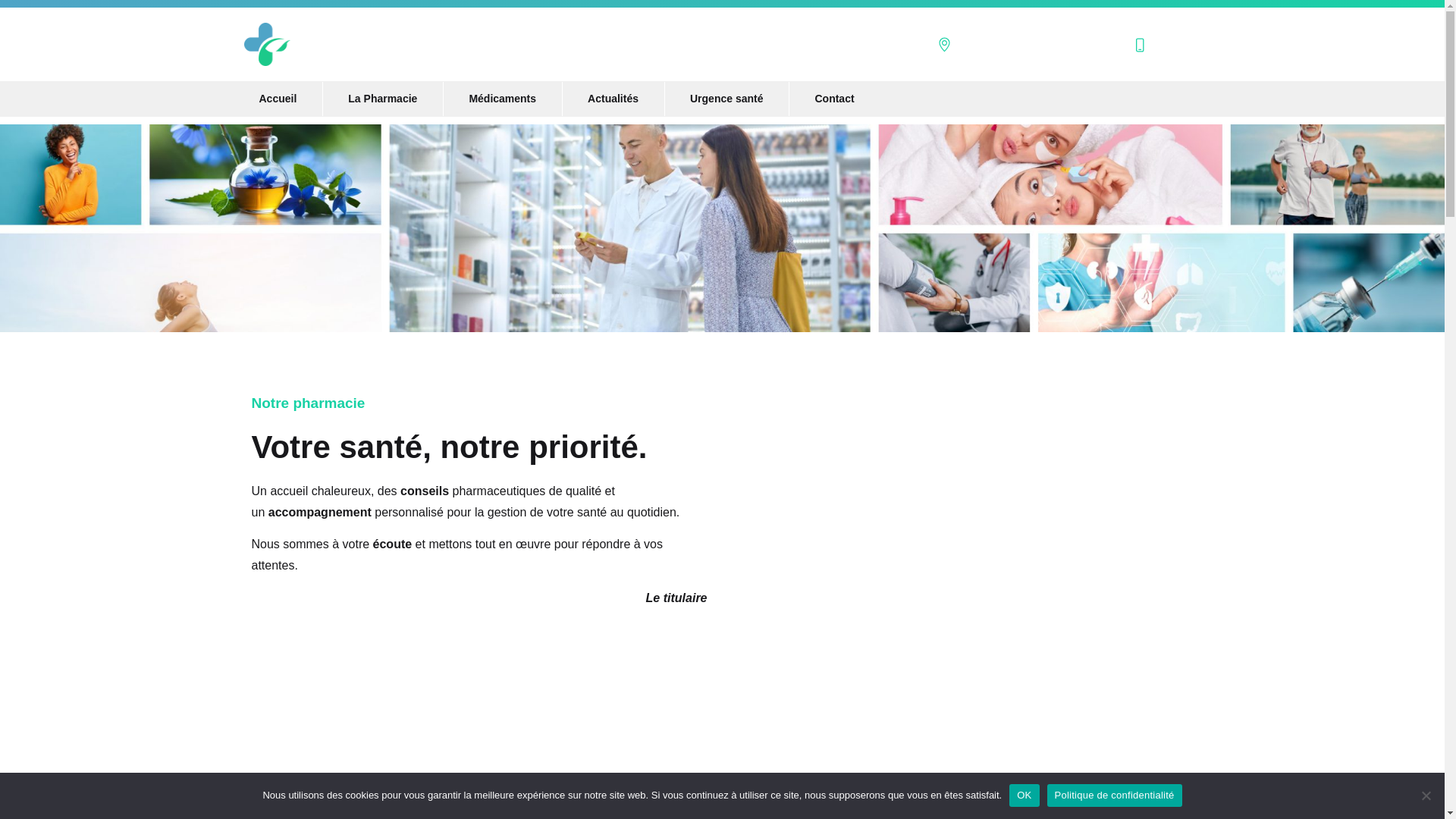 website screenshot of https://pharmacie-chessy.fr/