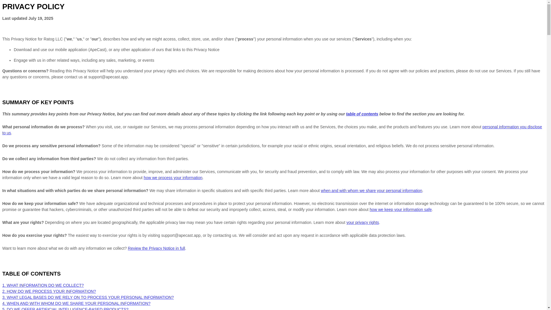 website screenshot of https://ape-cast-privacy.pages.dev/