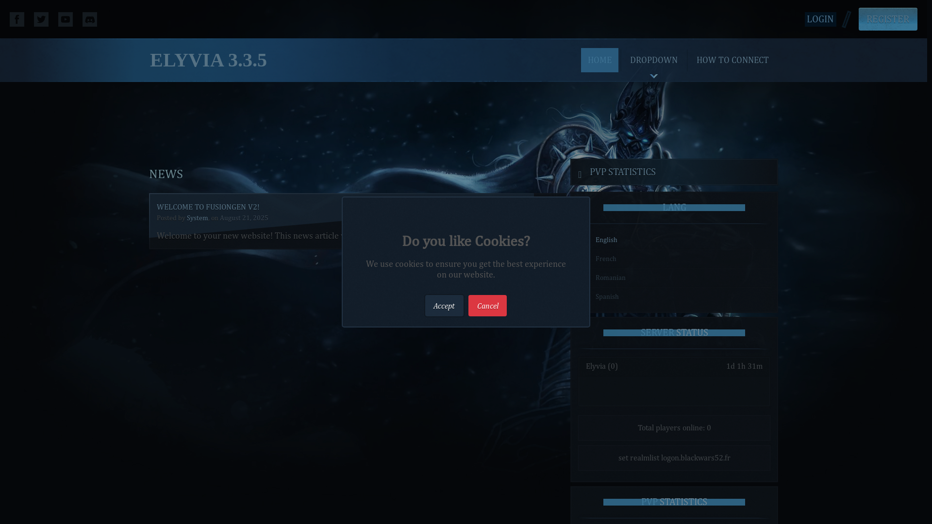 website screenshot of https://blackwars52.fr/