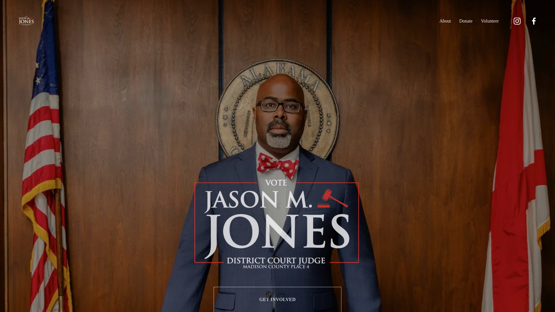 website screenshot of https://jasonjonesforjudge.com/