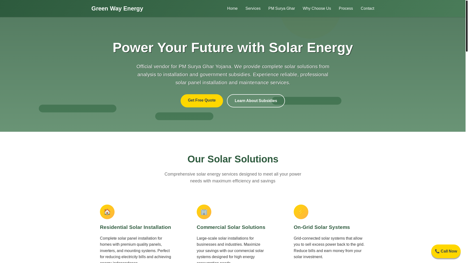 website screenshot of https://greenwayenergy.pages.dev/