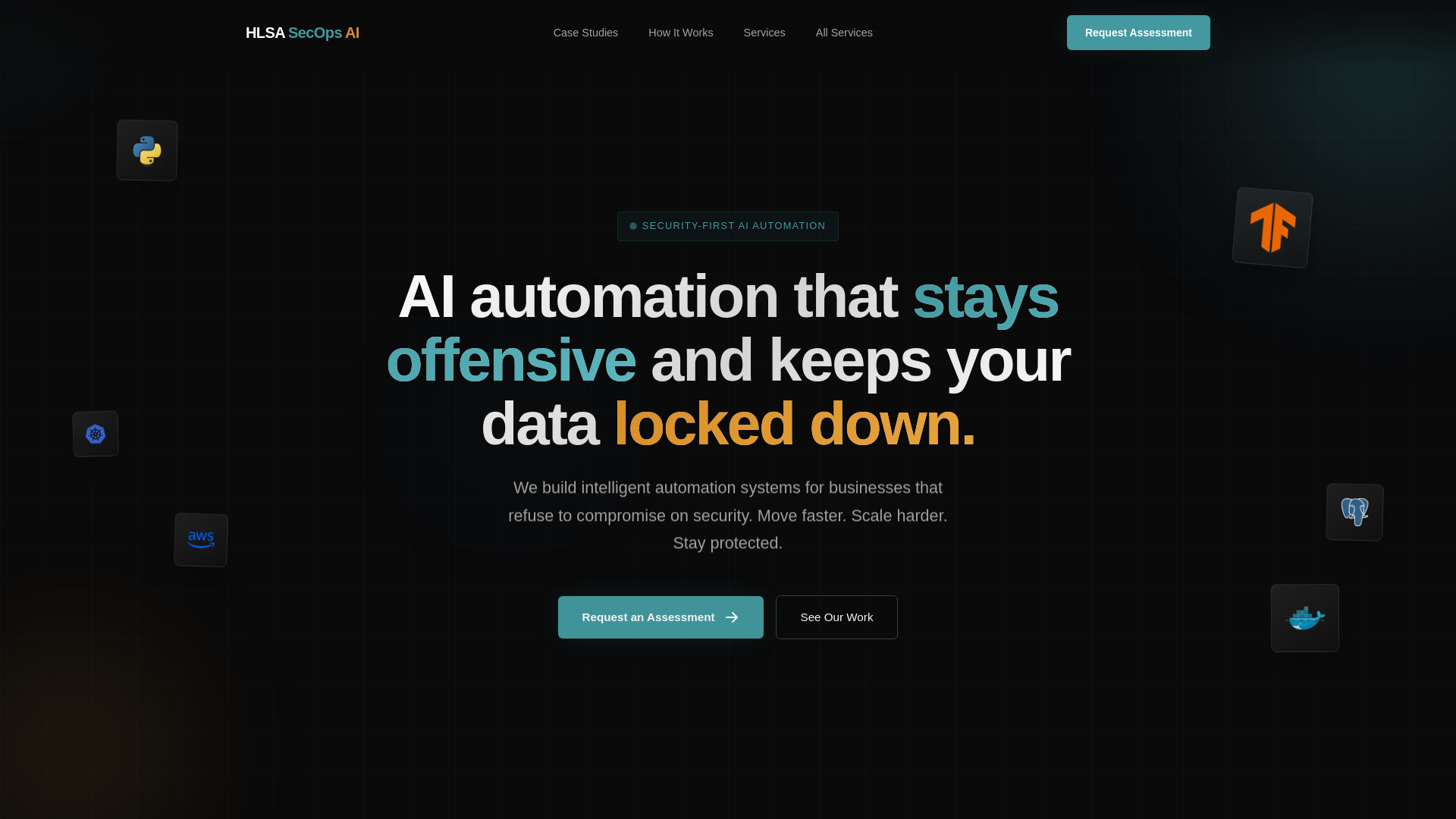 website screenshot of https://hlsa-secops-ai.pages.dev/