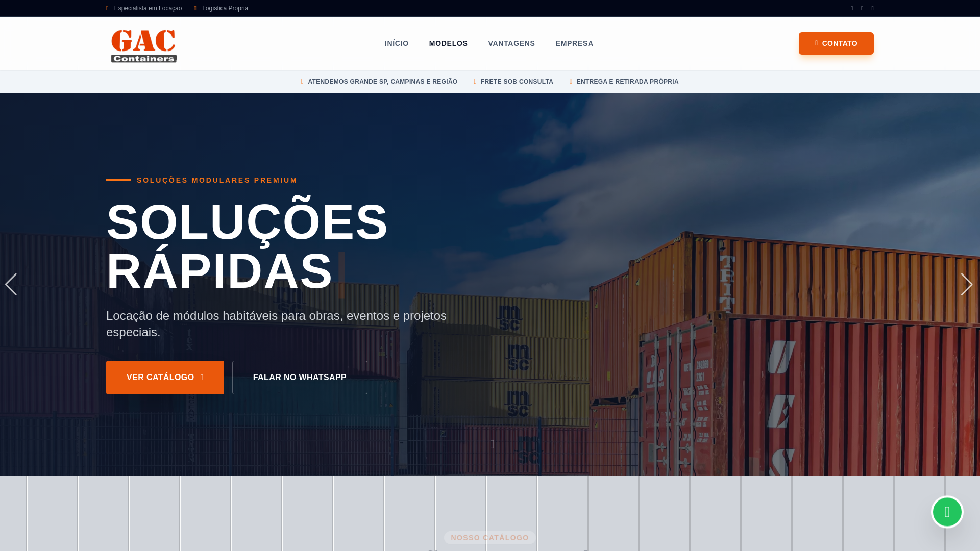 website screenshot of https://gaccontainers.com/