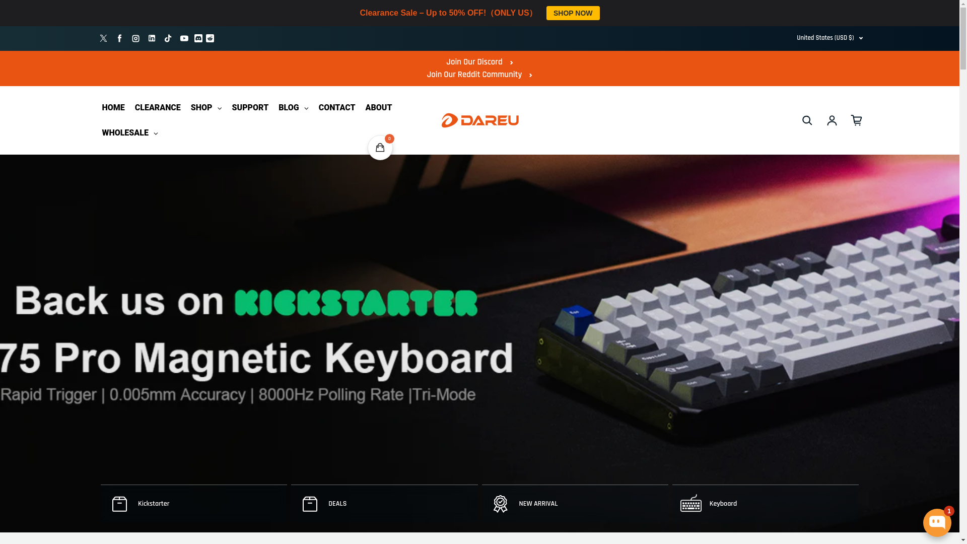 website screenshot of https://dareu.com/en-eu